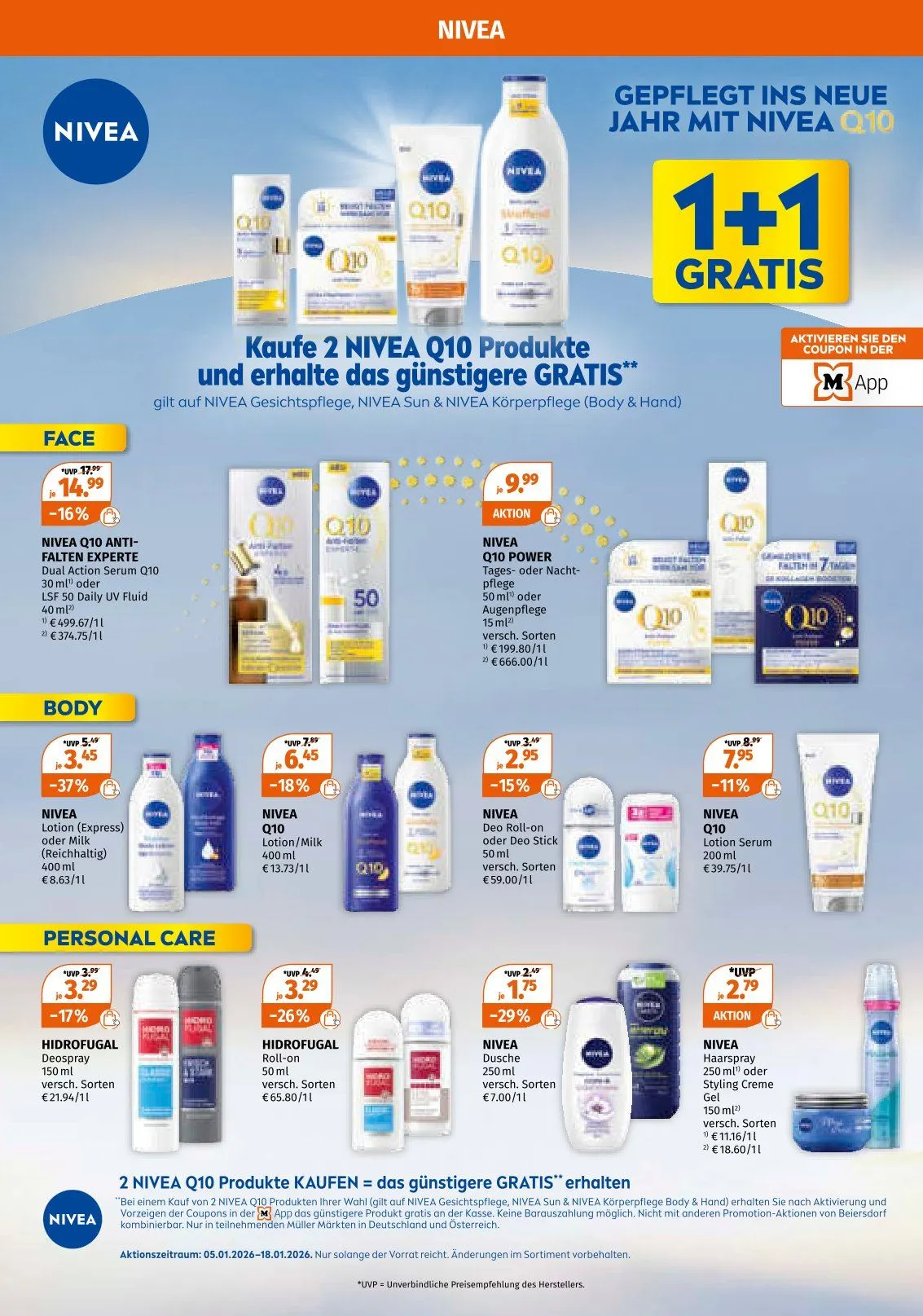 Müller Angebote von 5. Januar bis 10. Januar 2026 - Prospekt seite 18