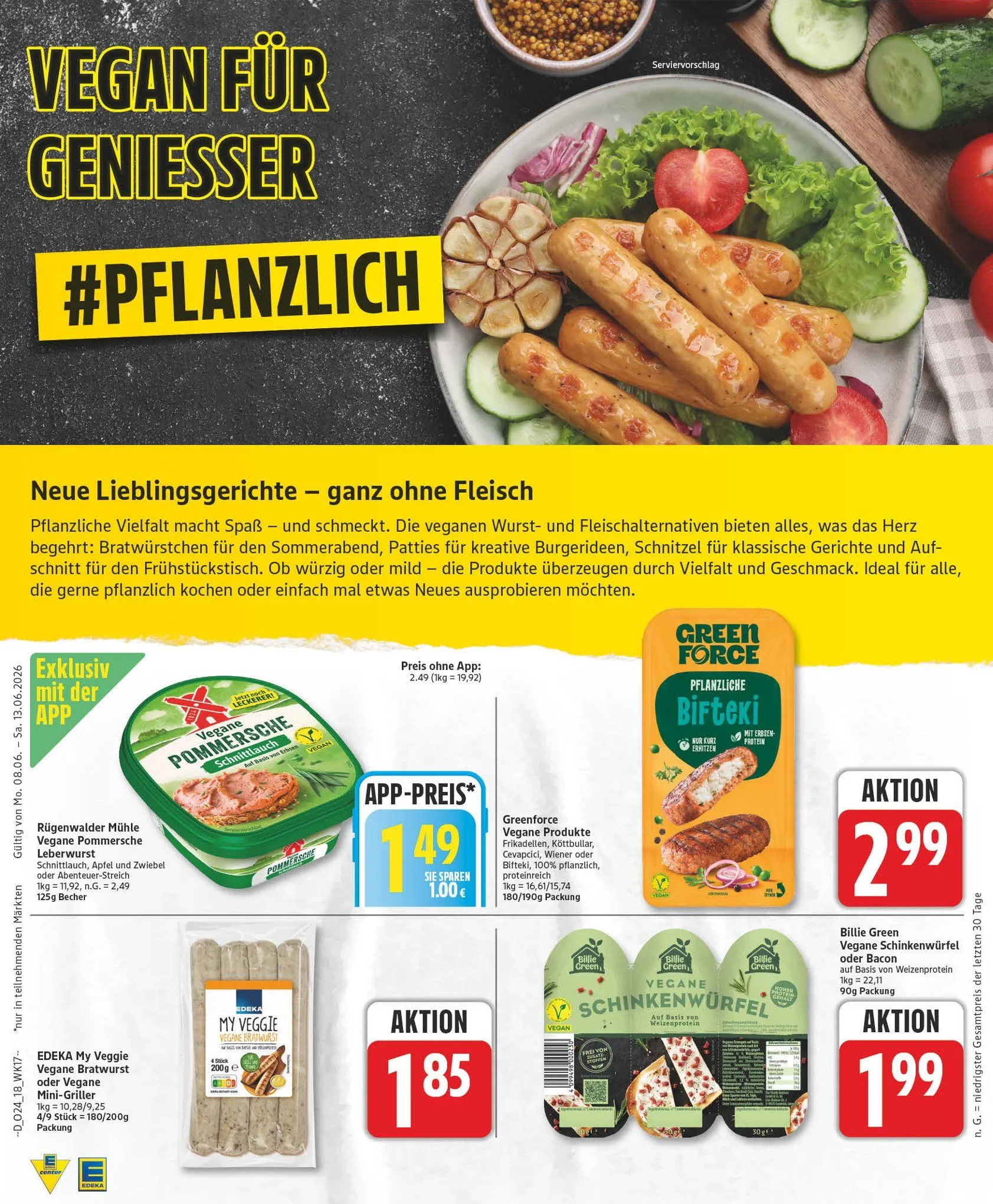 Edeka Angebote von 8. Juni bis 13. Juni 2026 - Prospekt seite 18