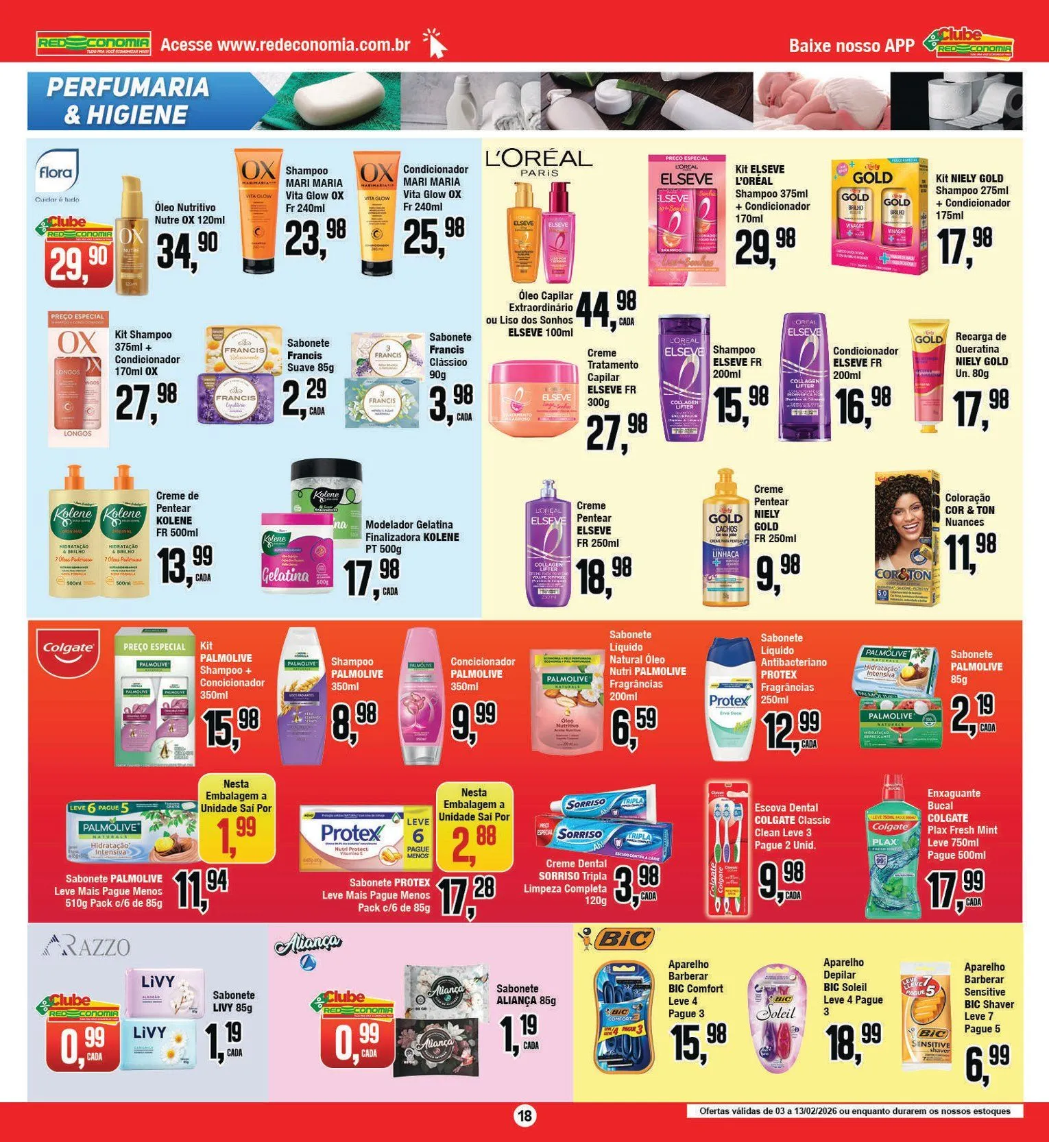 Encarte de Folhetos Redeconomia  4 de fevereiro até 5 de fevereiro 2026 - Pagina 18