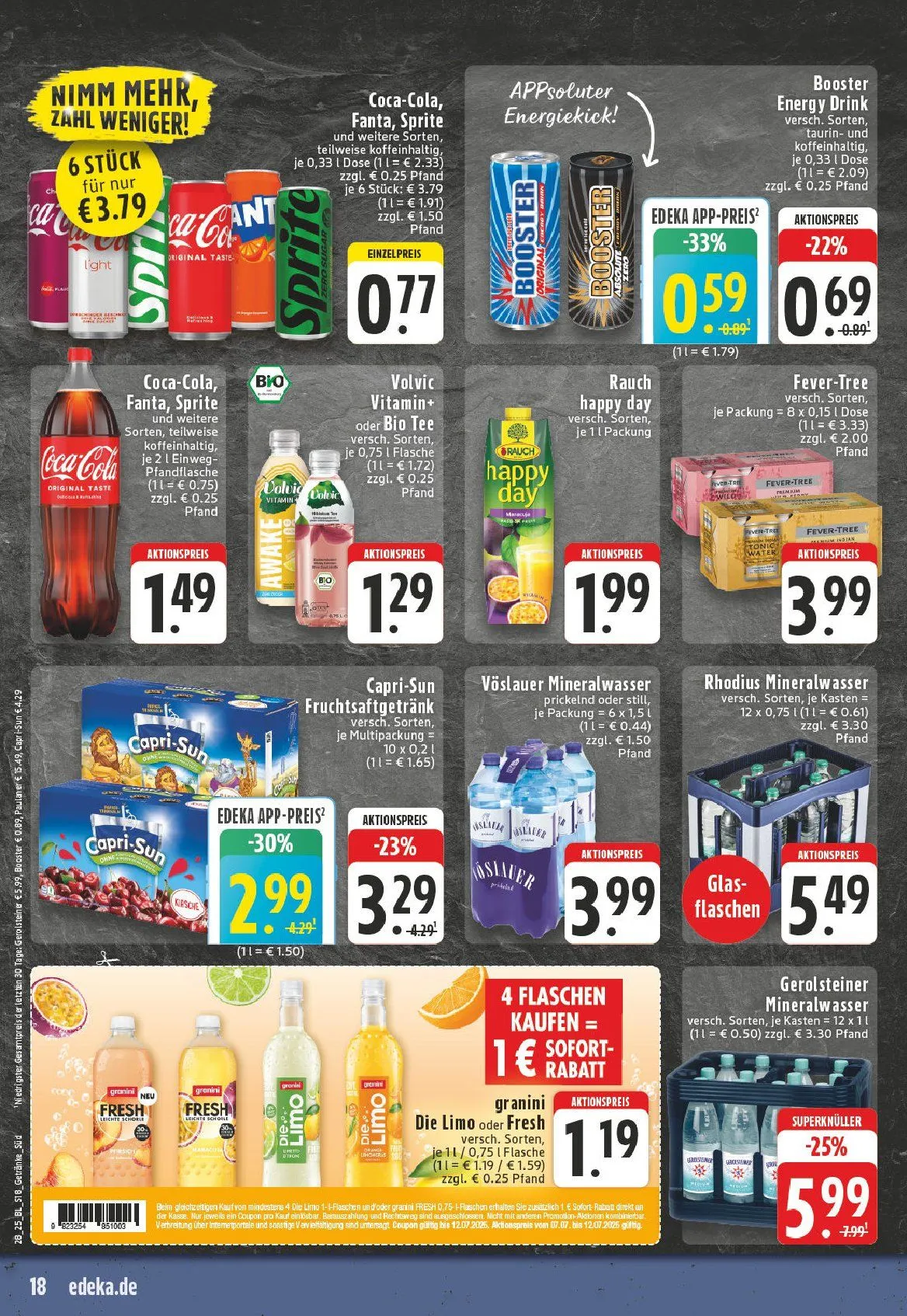 Edeka Angebote von 7. Juli bis 12. Juli 2025 - Prospekt seite 18