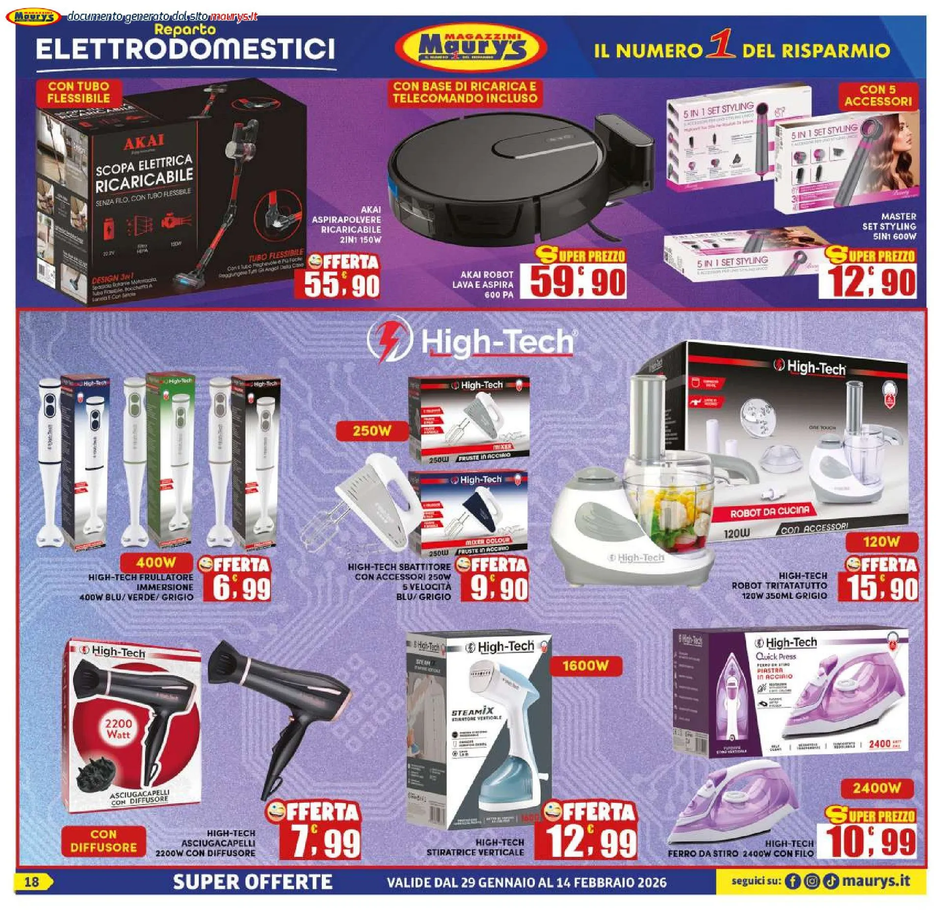 Maury's Volantino da 29 gennaio a 14 febbraio di 2026 - Pagina del volantino 18
