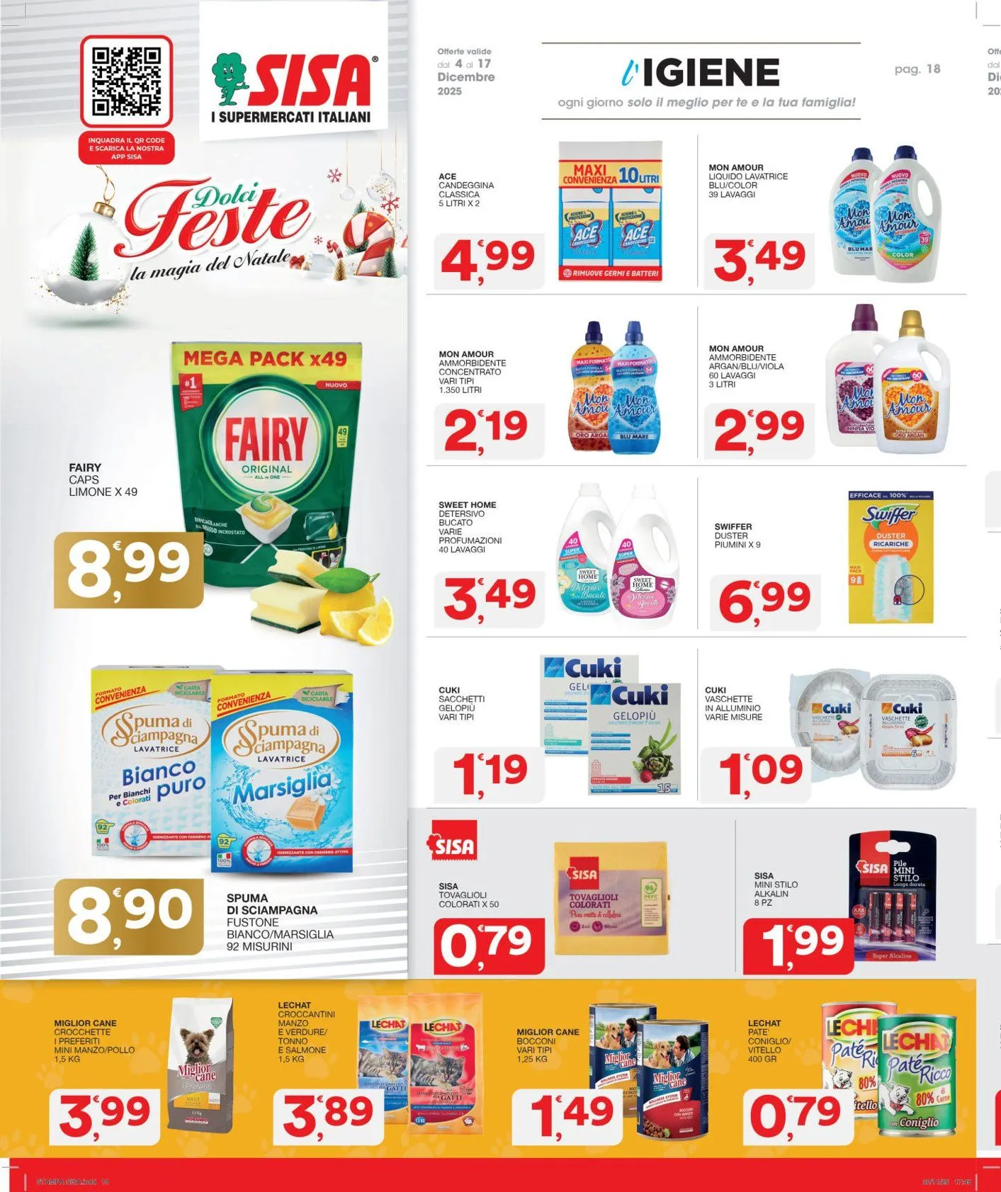 Sisa Volantino da 4 dicembre a 17 dicembre di 2025 - Pagina del volantino 18