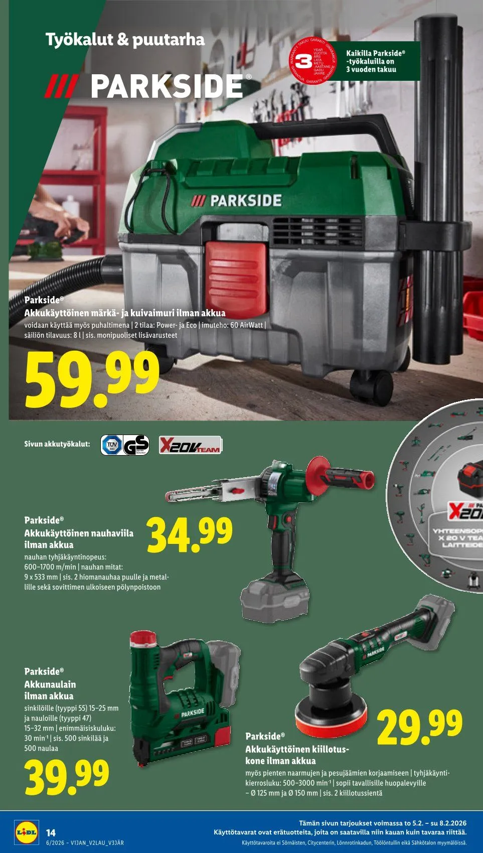 Kaupan Lidl uusimmat tarjoukset voimassa alkaen 5. helmikuuta - 8. helmikuuta 2026 - Tarjouslehti sivu 18