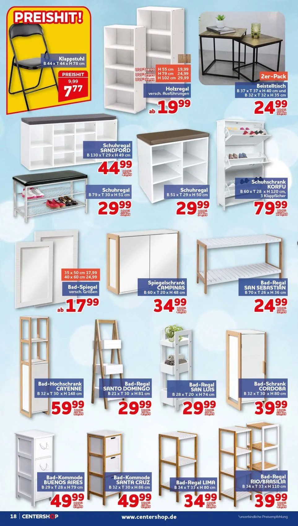 CENTERSHOP Angebote von 27. Juli bis 2. August 2026 - Prospekt seite 18