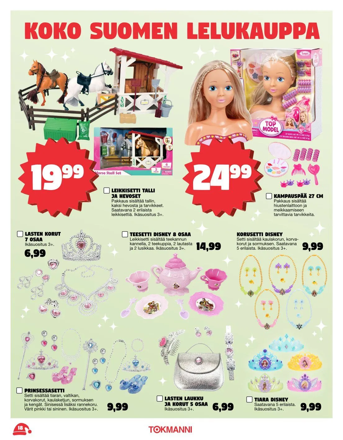  Tokmanni Tarjoukset voimassa alkaen 3. marraskuuta - 24. joulukuuta 2025 - Tarjouslehti sivu 18