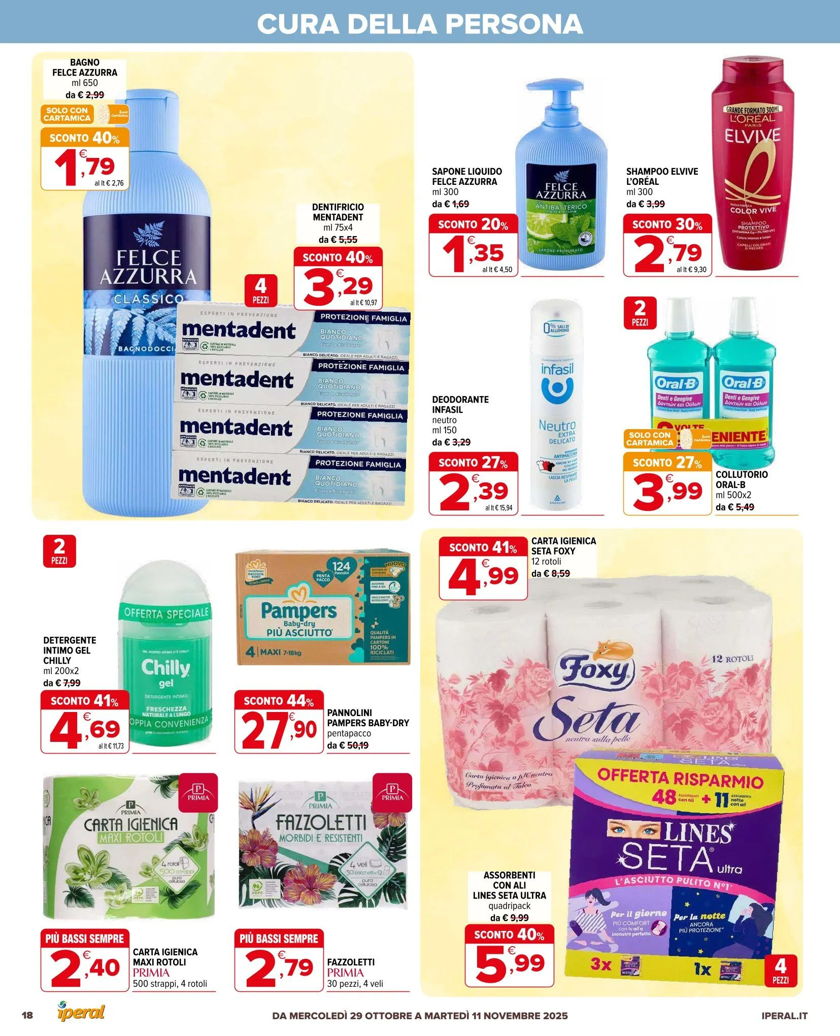 Offerta speciale di Iperal da 29 ottobre a 11 novembre di 2025 - Pagina del volantino 18