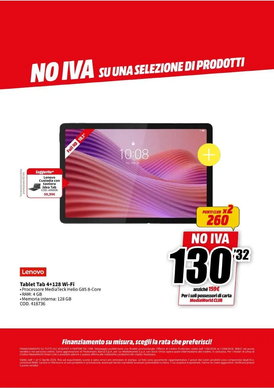 Volantini MEDIAWORLD da 1 aprile a 12 aprile di 2026 - Pagina del volantino 18
