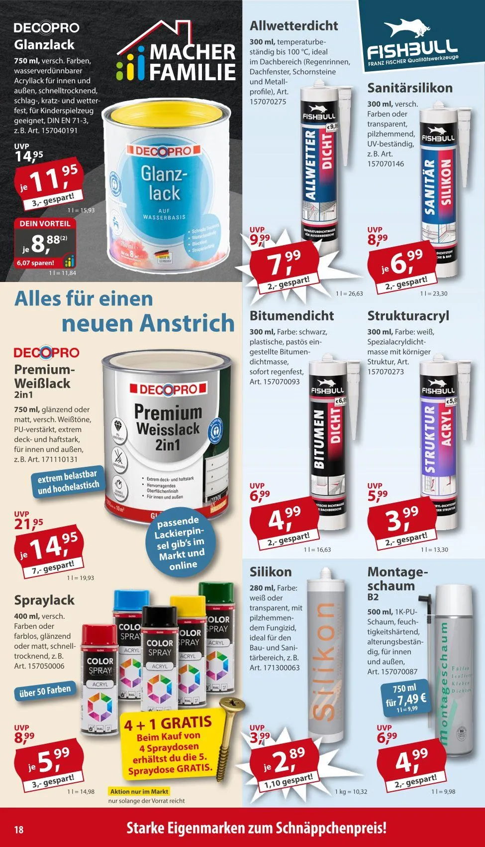 Sonderpreis-Baumarkt Prospekte von 7. März bis 13. März 2026 - Prospekt seite 18