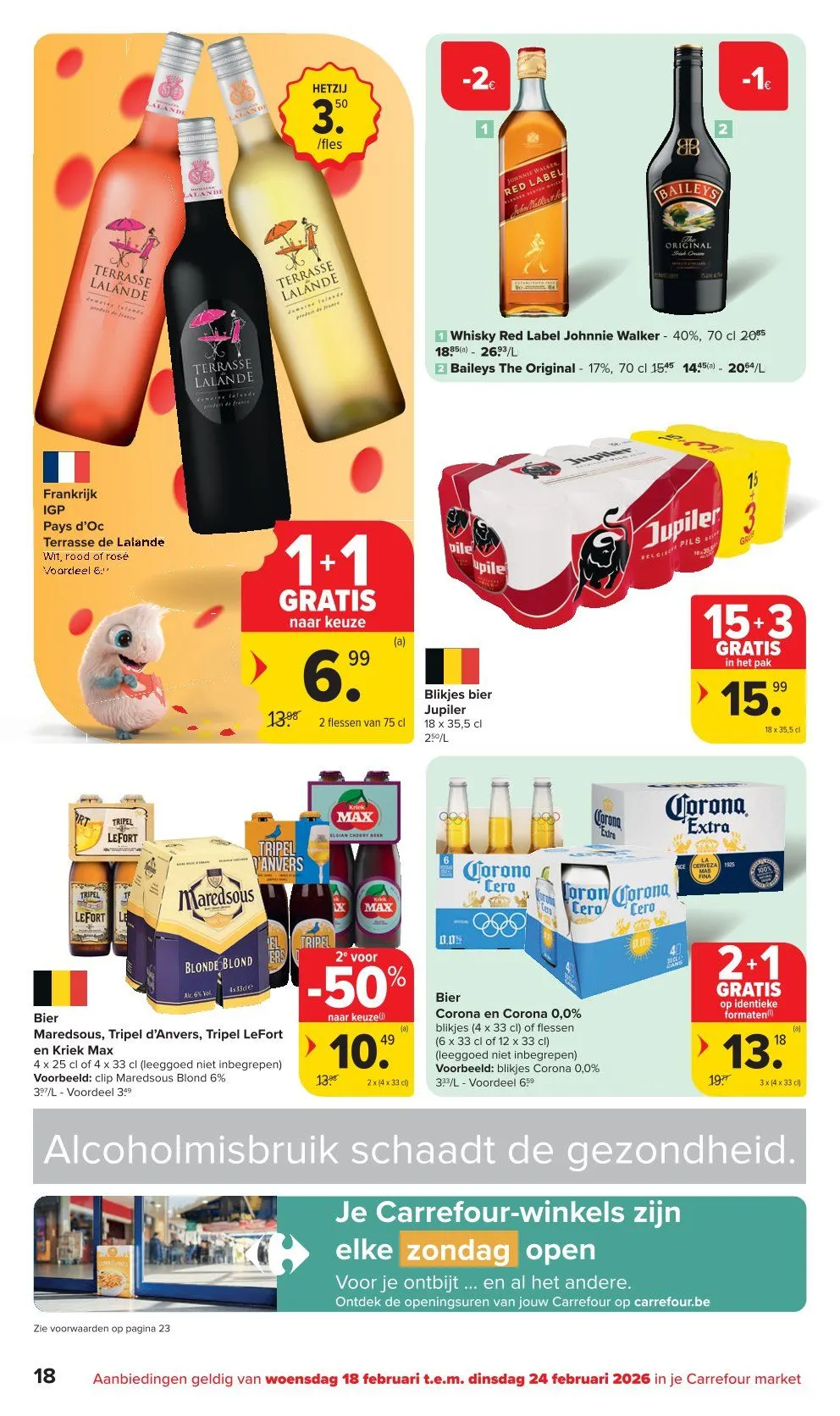 Laatste aanbiedingen in Carrefour folders van 18 februari tot 24 februari 2026 - folder pagina 18