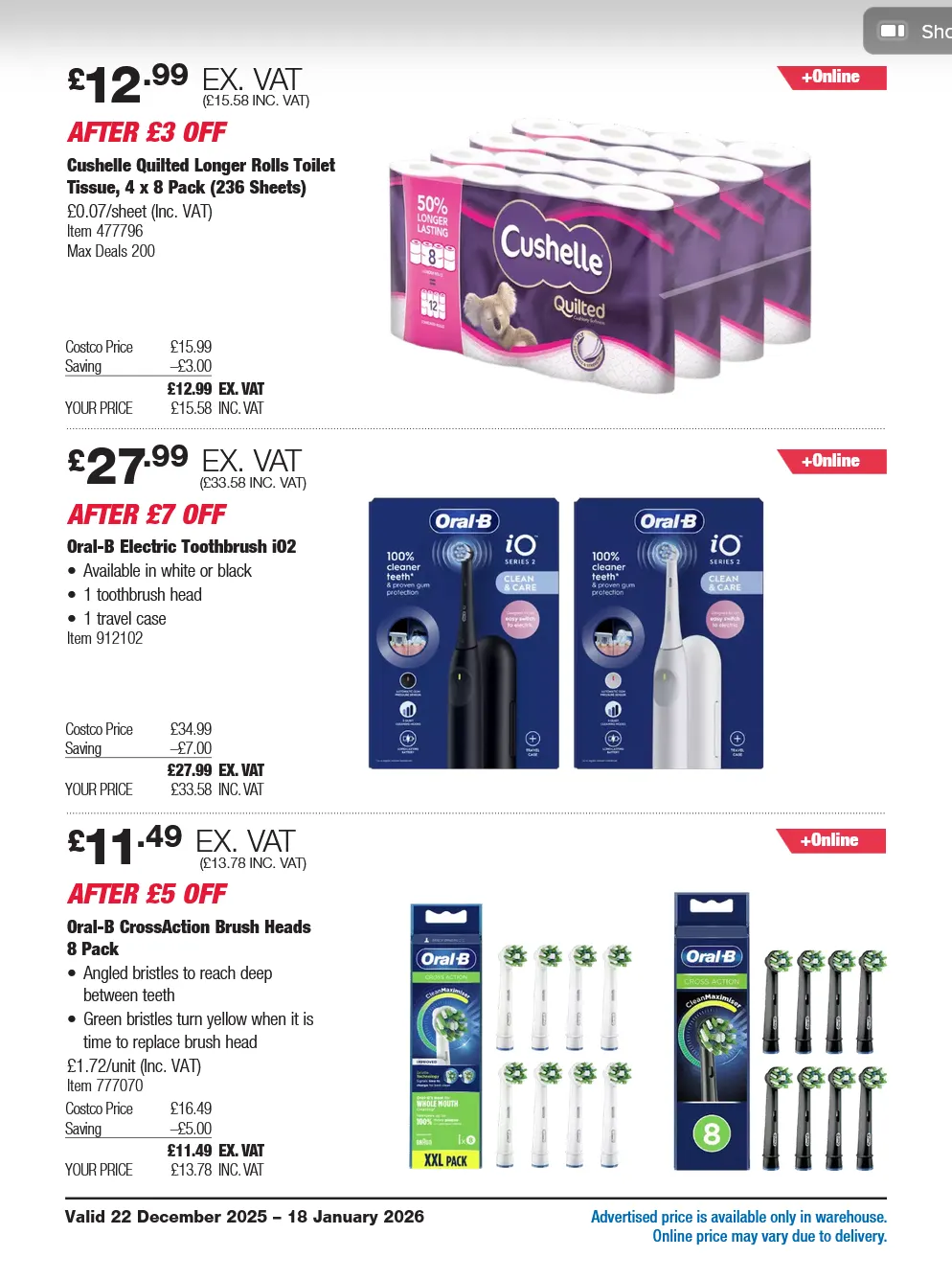COSTCO Deals from 20 December to 18 January 2026 - Catalogue Page 18