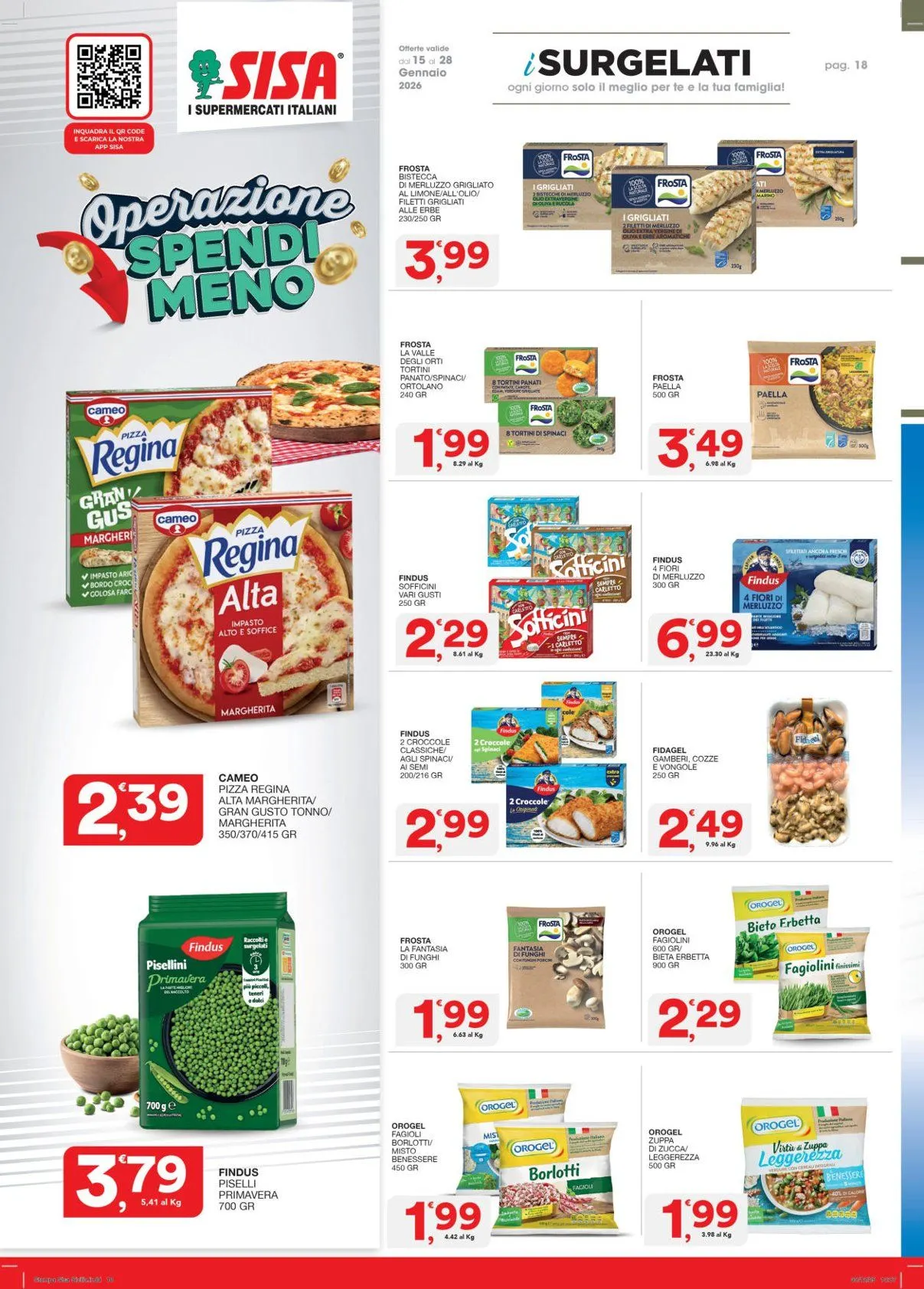 Volantini Sisa da 15 gennaio a 26 gennaio di 2026 - Pagina del volantino 18