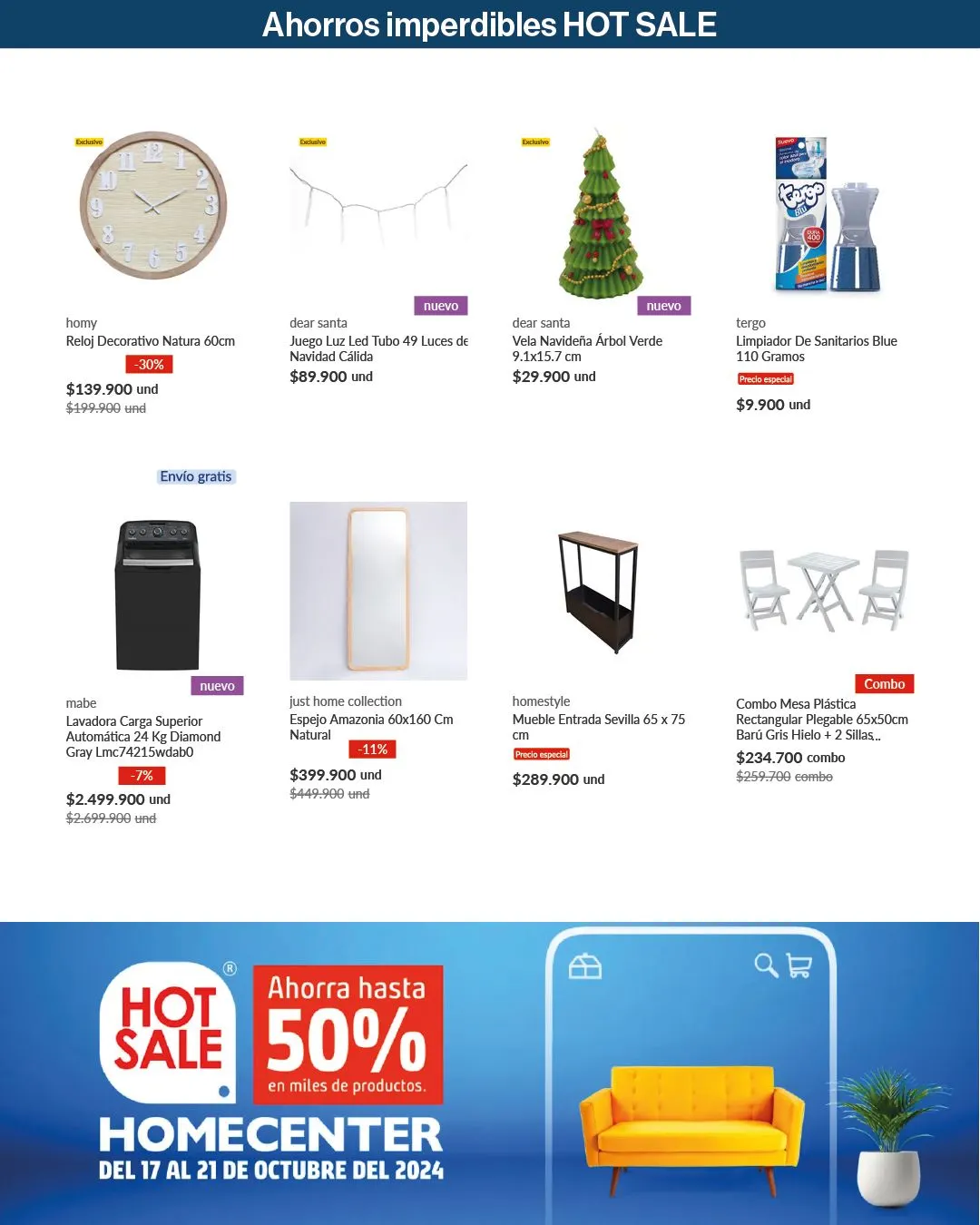 Catalogo de Homecenter Ofertas Hot Sale! 17 de octubre al 21 de octubre 2024 - Pag 17