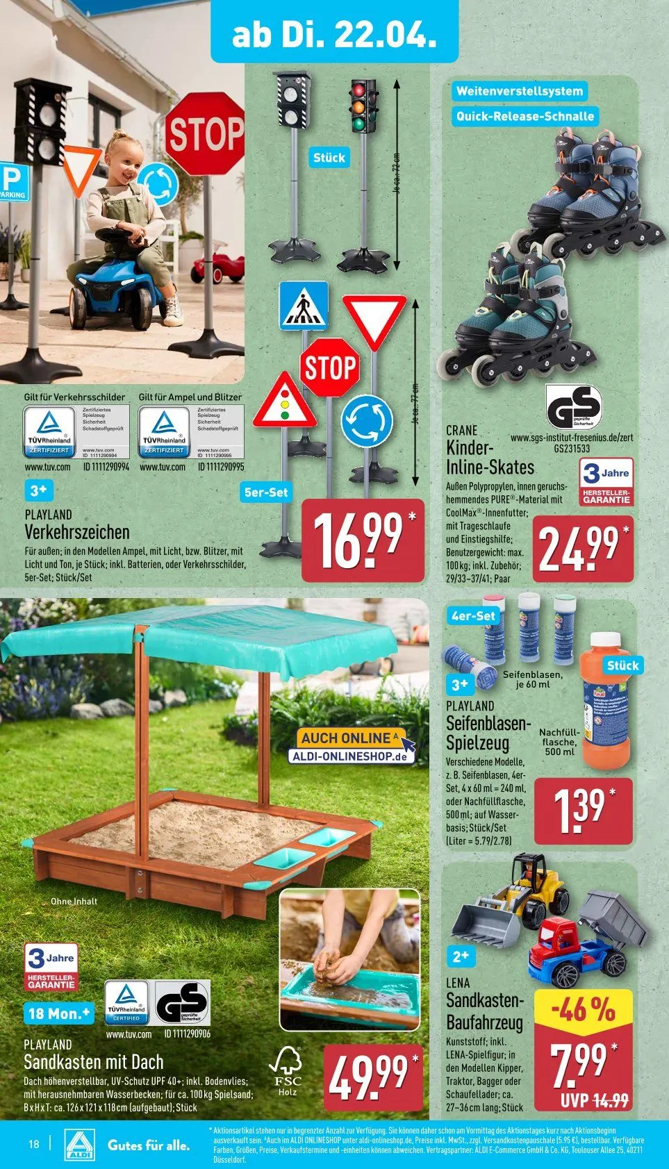 ALDI Aktuell Angebote von 22. April bis 26. April 2025 - Prospekt seite 18