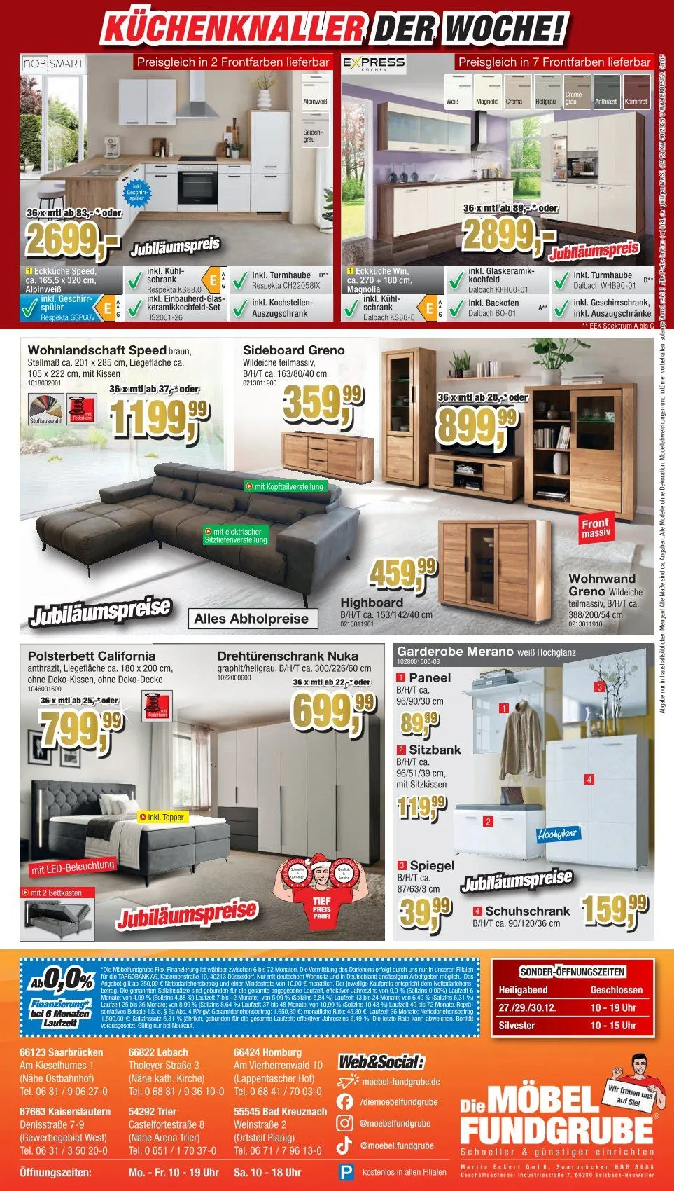 Möbelfundgrube Angebote von 11. Dezember bis 23. Dezember 2025 - Prospekt seite 18