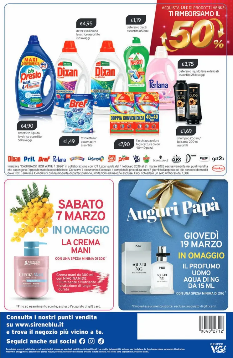 Volantini Sirene Blu da 3 marzo a 29 marzo di 2026 - Pagina del volantino 18