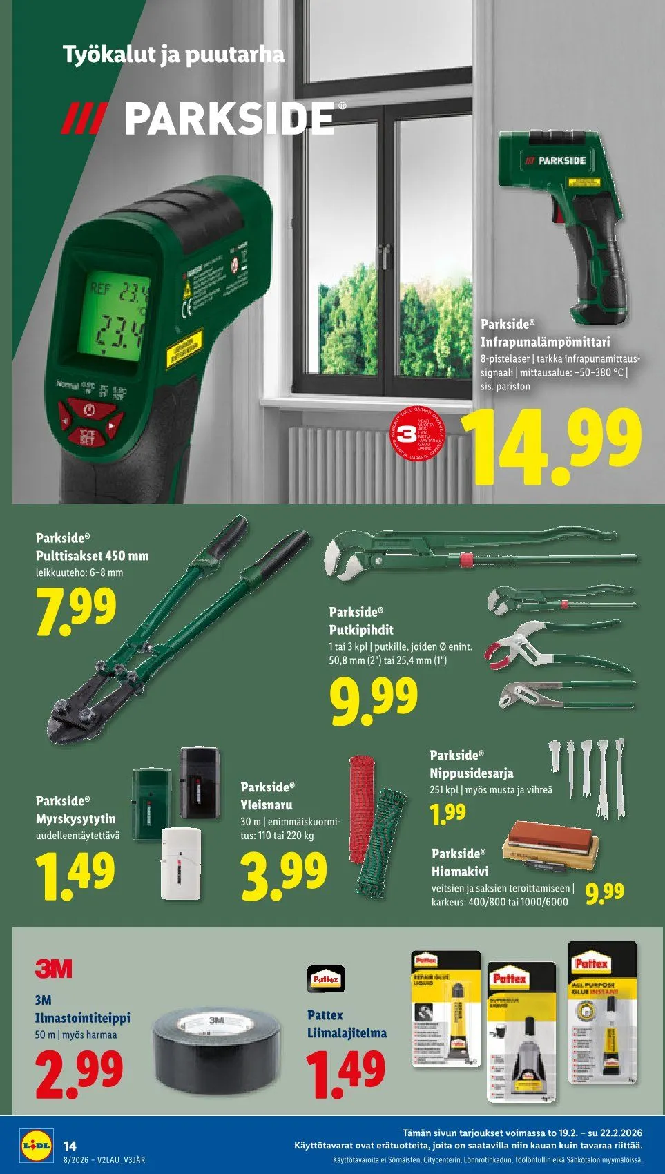 Kaupan Lidl uusimmat tarjoukset voimassa alkaen 19. helmikuuta - 25. helmikuuta 2026 - Tarjouslehti sivu 18