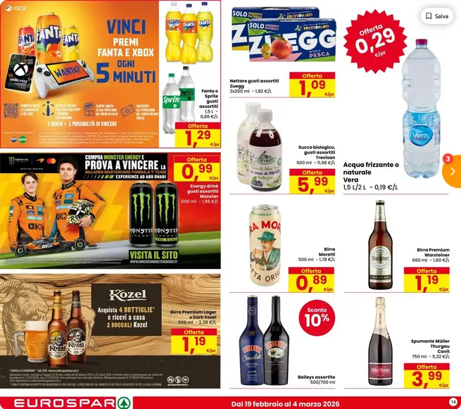 Volantino  Eurospar da 20 febbraio a 4 marzo di 2026 - Pagina del volantino 18