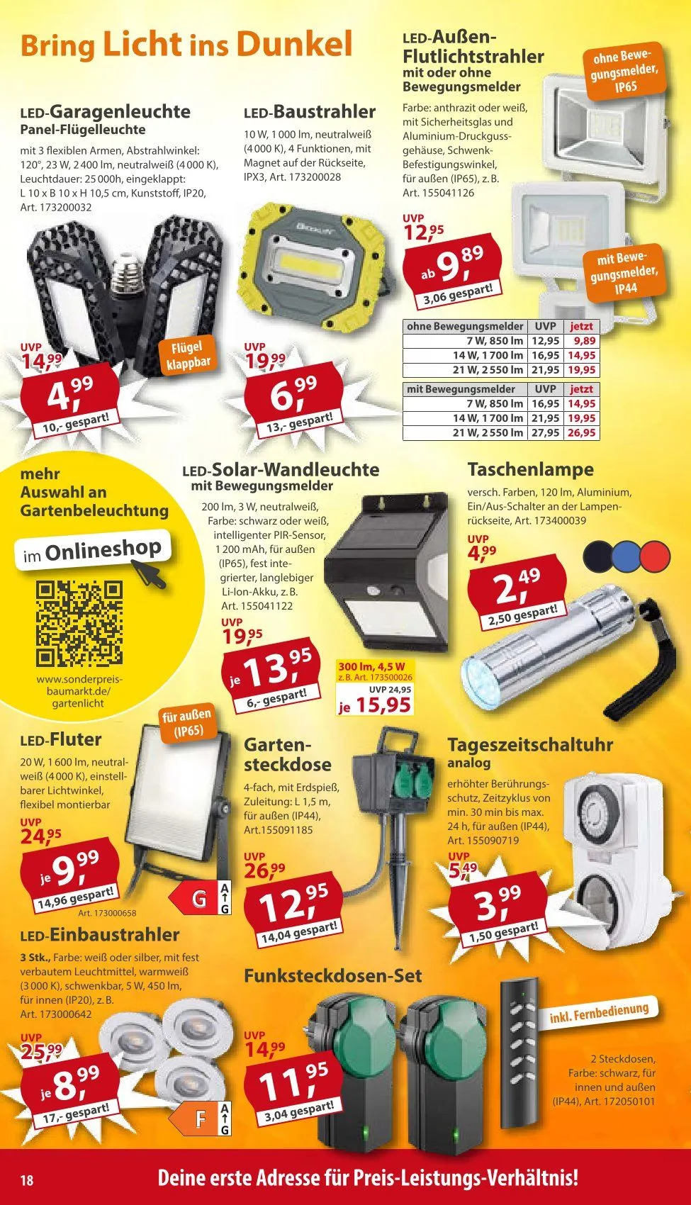 Sonderpreis-Baumarkt Angebote von 11. April bis 17. April 2026 - Prospekt seite 18