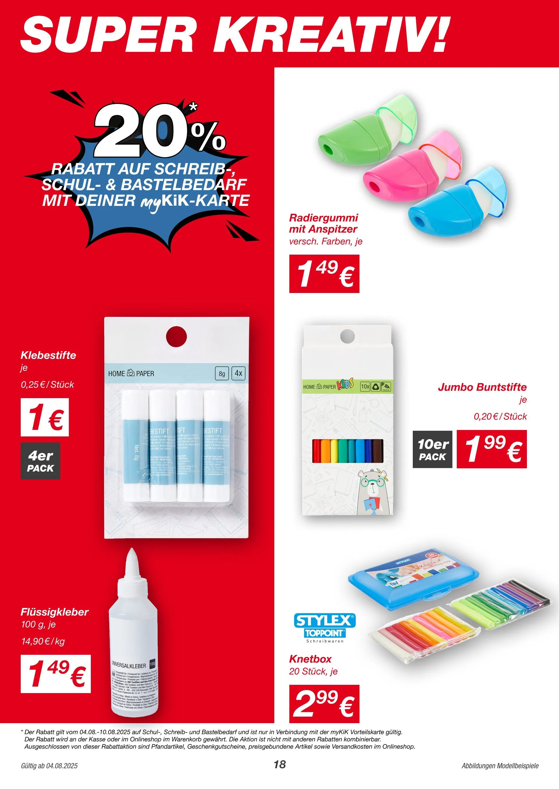 KIK Angebote von 4. August bis 17. August 2025 - Prospekt seite 18