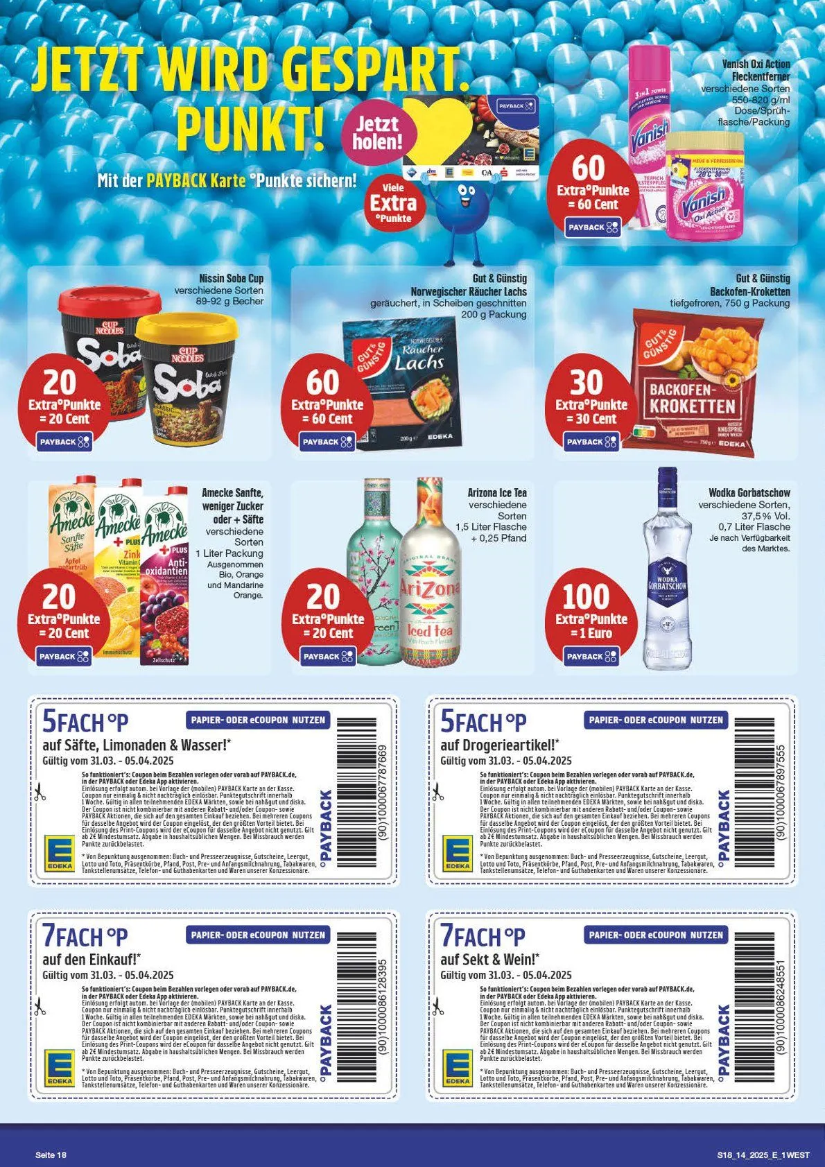 Edeka Prospekt von 31. März bis 5. April 2025 - Prospekt seite 18