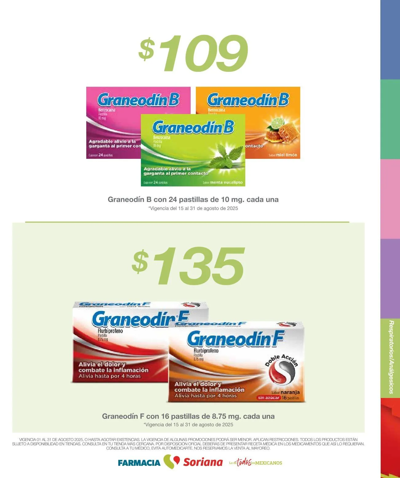 Catálogo de Soriana Ofertas Farmacia del Mes 1 de agosto al 31 de agosto 2025 - Pagina 18