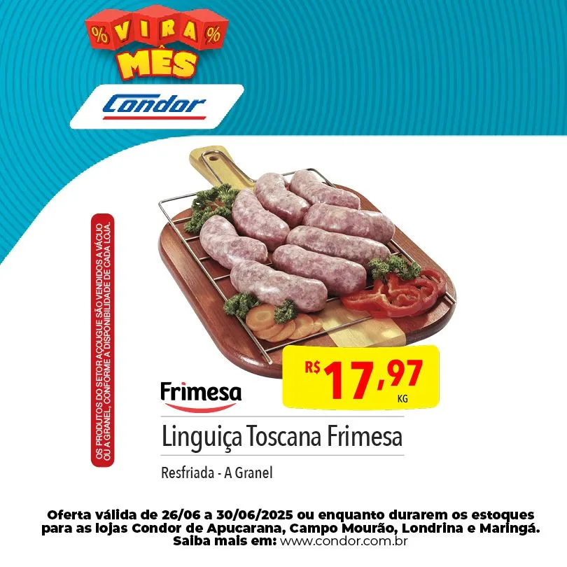 Encarte de Folhetos Supermercados Condor 26 de junho até 30 de junho 2025 - Pagina 3