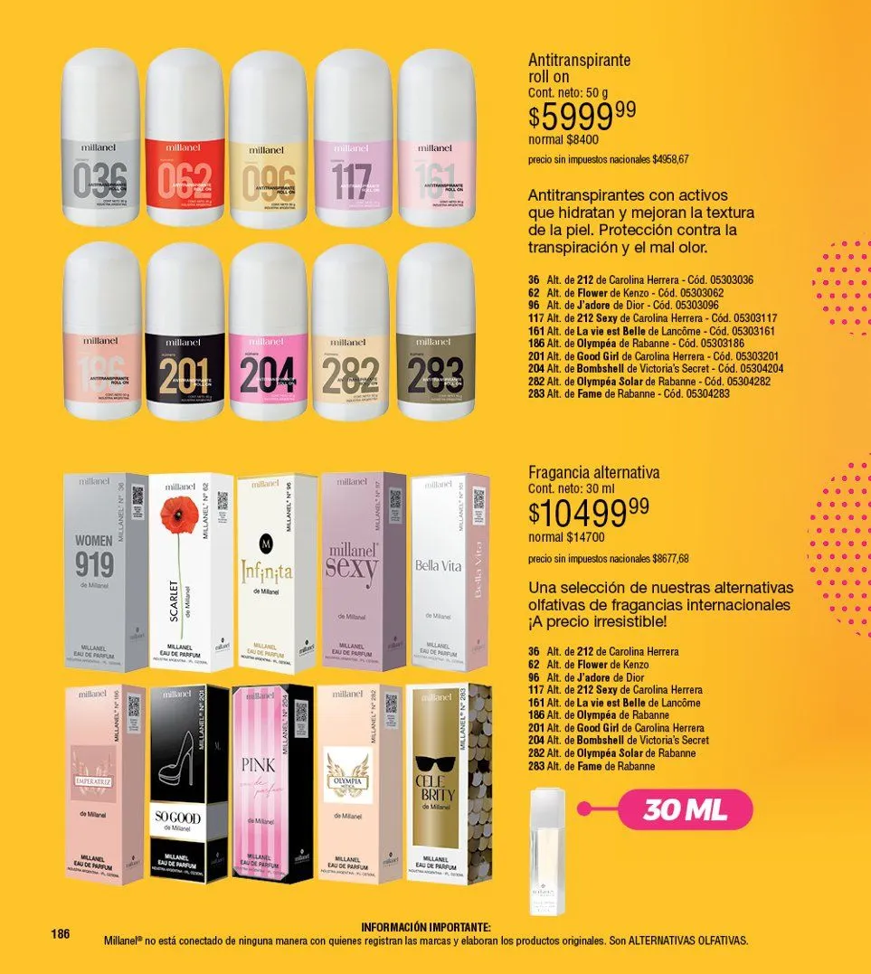 Ofertas de Catalogo Millanel 20 de octubre al 10 de noviembre 2025 - Página 186 del catálogo