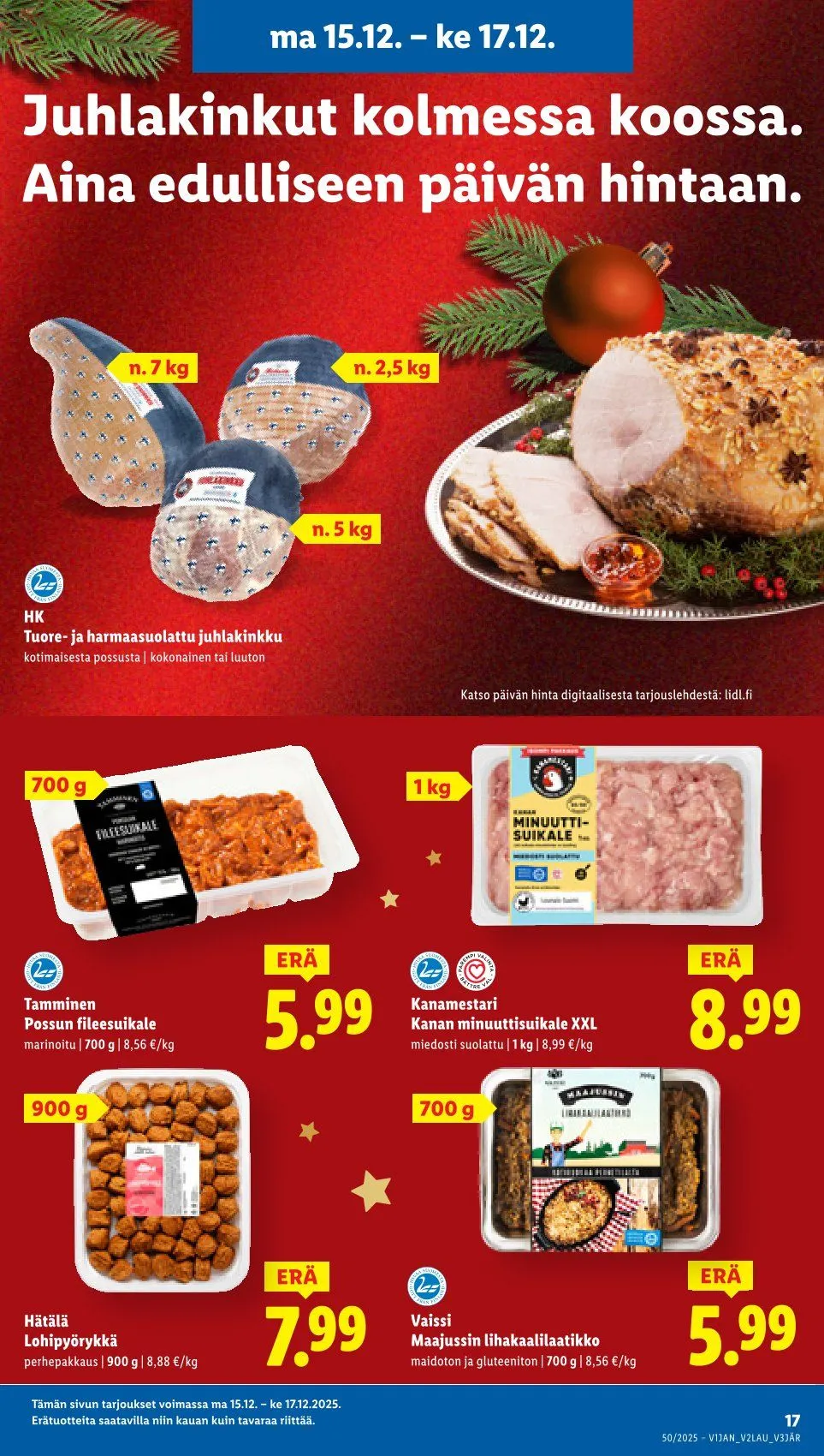 Lidl uusimmat tarjoukset voimassa alkaen 11. joulukuuta - 17. joulukuuta 2025 - Tarjouslehti sivu 19