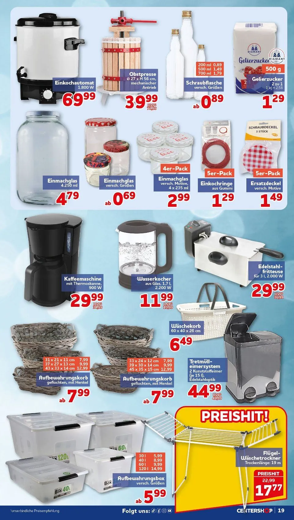 CENTERSHOP Angebote von 8. Juni bis 13. Juni 2026 - Prospekt seite 19
