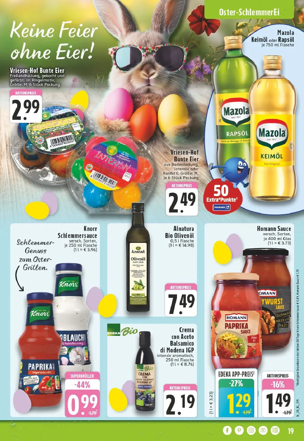 Edeka Angebote von 14. April bis 19. April 2025 - Prospekt seite 19