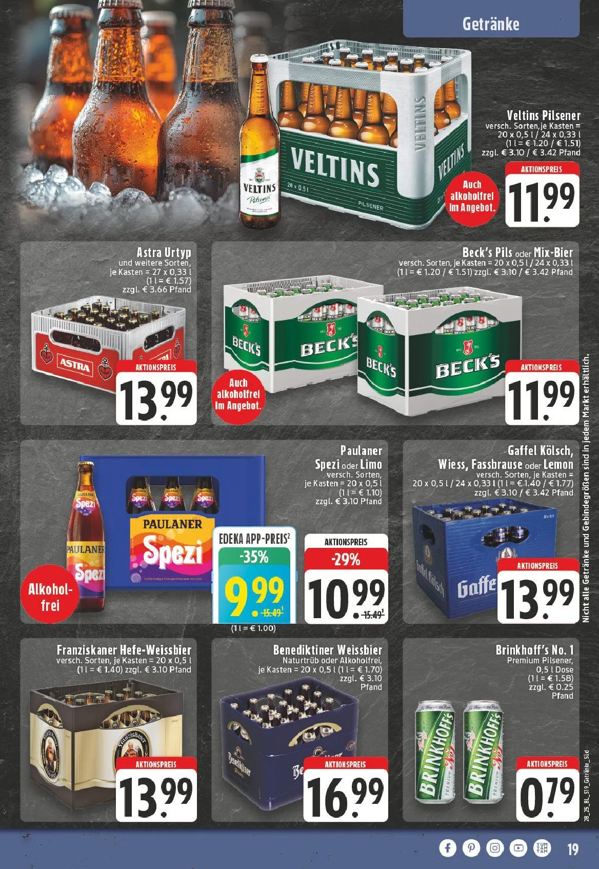 Edeka Prospekte von 7. Juli bis 12. Juli 2025 - Prospekt seite 19