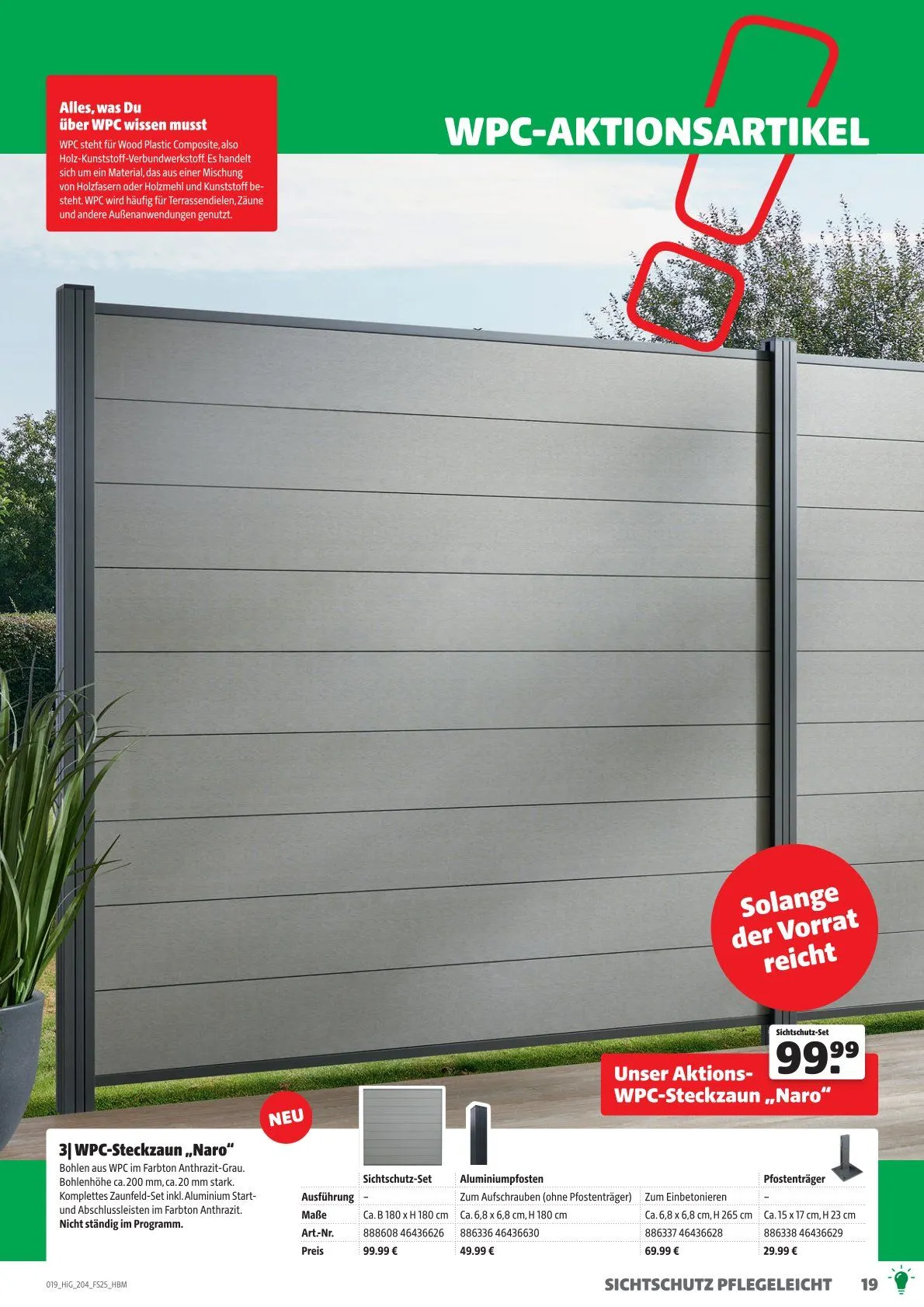 Hagebau Prospekt von 21. Mai bis 31. Dezember 2025 - Prospekt seite 19