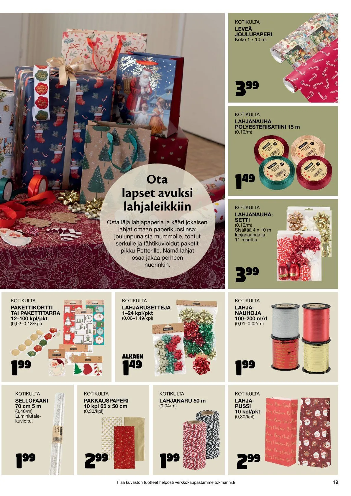  Tokmanni Tarjoukset voimassa alkaen 28. marraskuuta - 24. joulukuuta 2025 - Tarjouslehti sivu 19