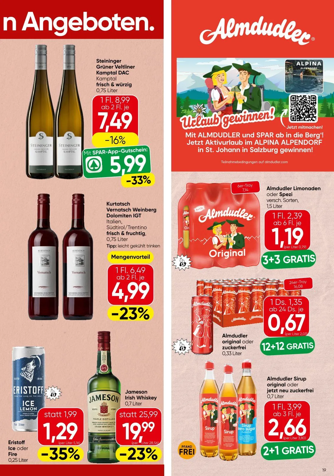  SPAR Prospekte von 21. Mai bis 2. Juni 2026 - Flugblätt seite  19