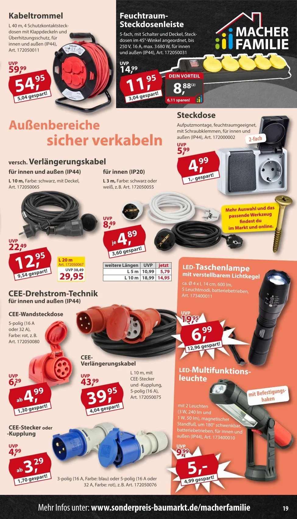Sonderpreis-Baumarkt Angebote von 9. Mai bis 15. Mai 2026 - Prospekt seite 19
