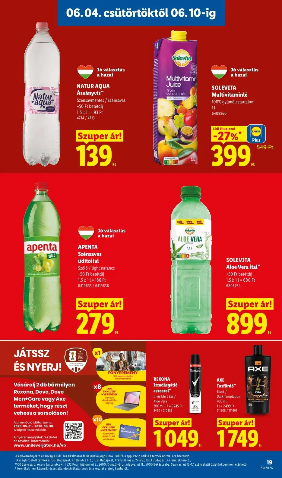 Katalógus Lidl legfrissebb ajánlatai június 4.-tól június 10.-ig 2026. - Oldal 19
