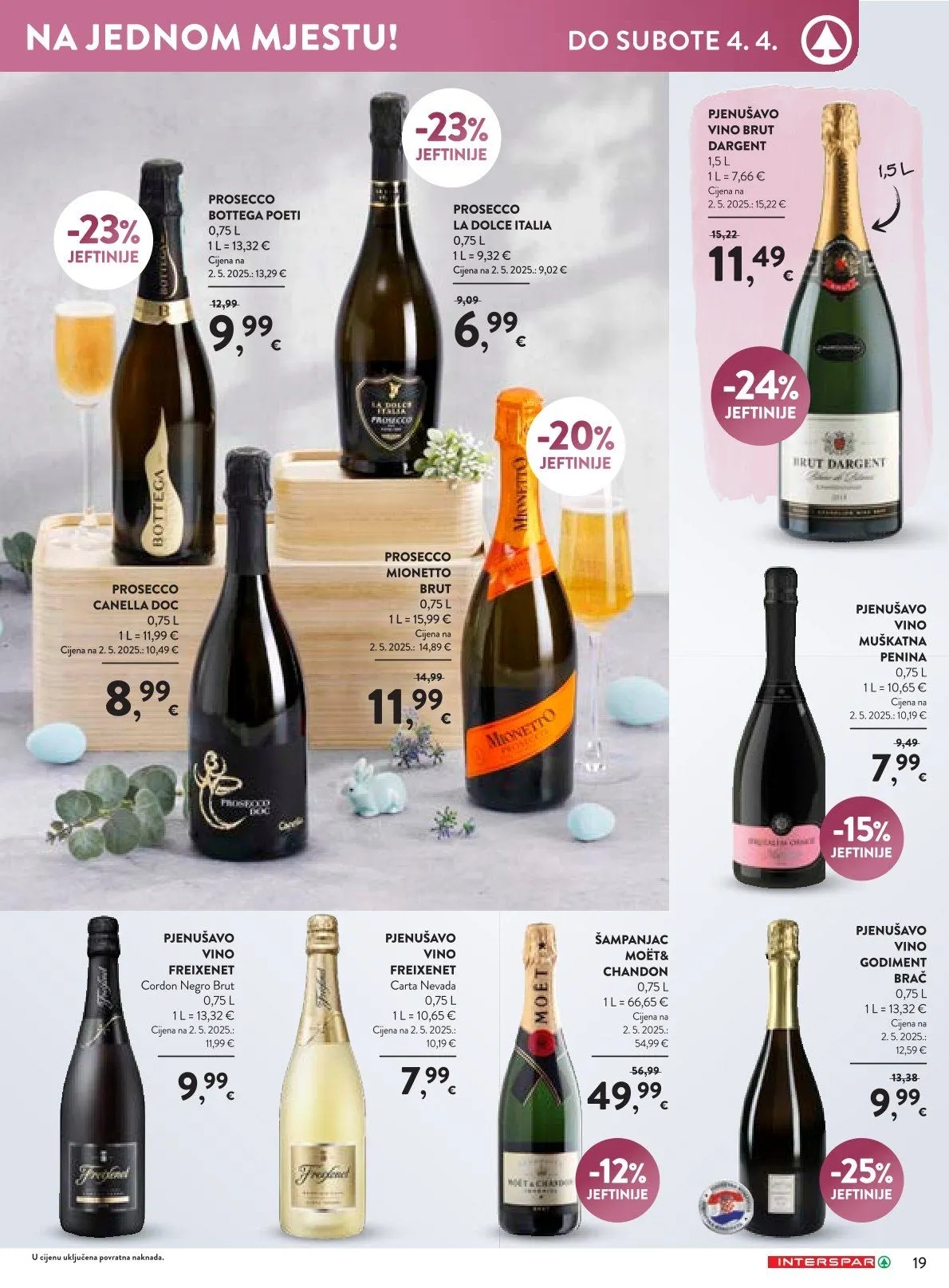 Katalog Ponude trgovine INTERSPAR od 19. ožujka do 4. travnja 2026. - Pregled Stranica 19