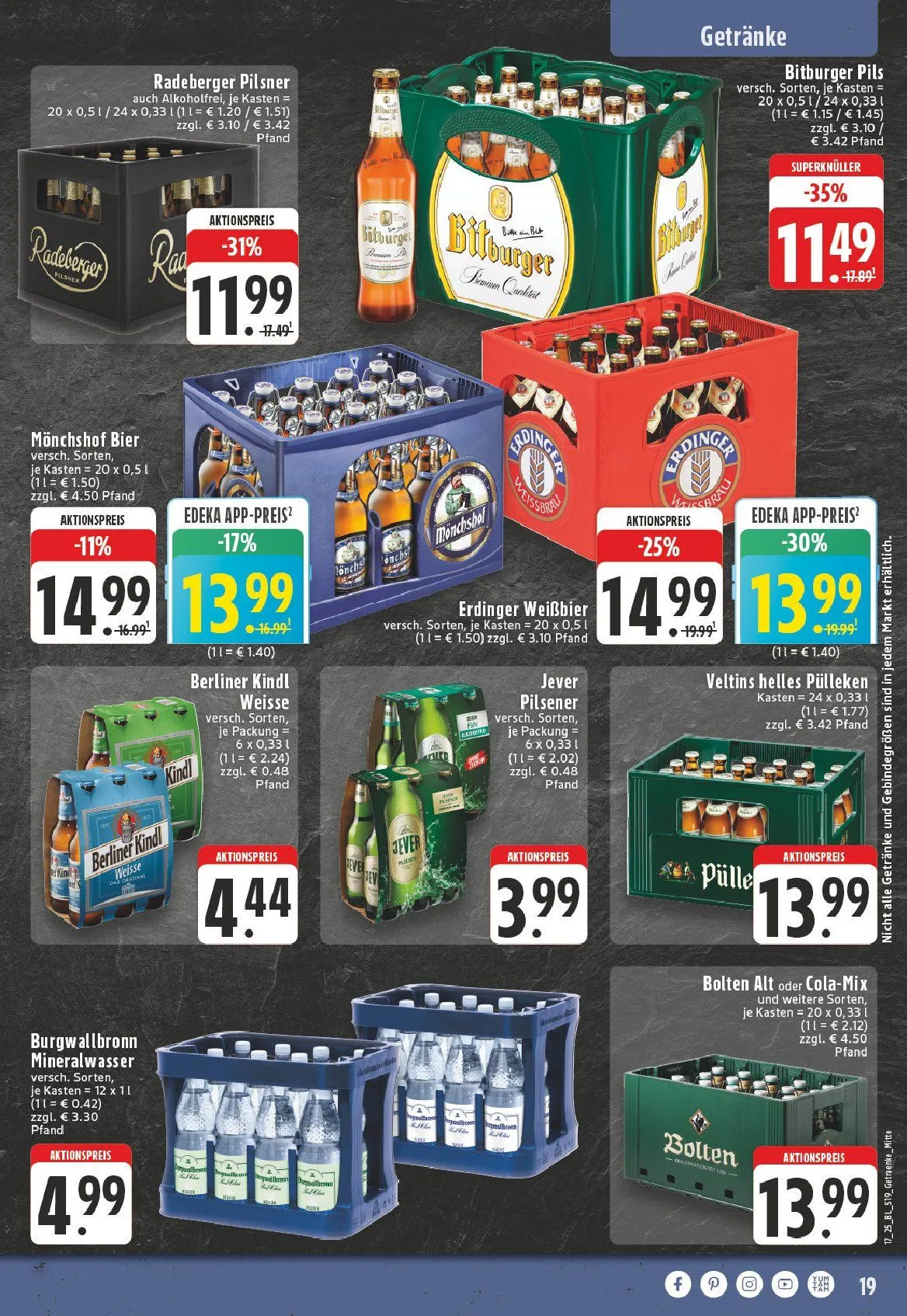 Edeka Prospekt von 21. April bis 26. April 2025 - Prospekt seite 19