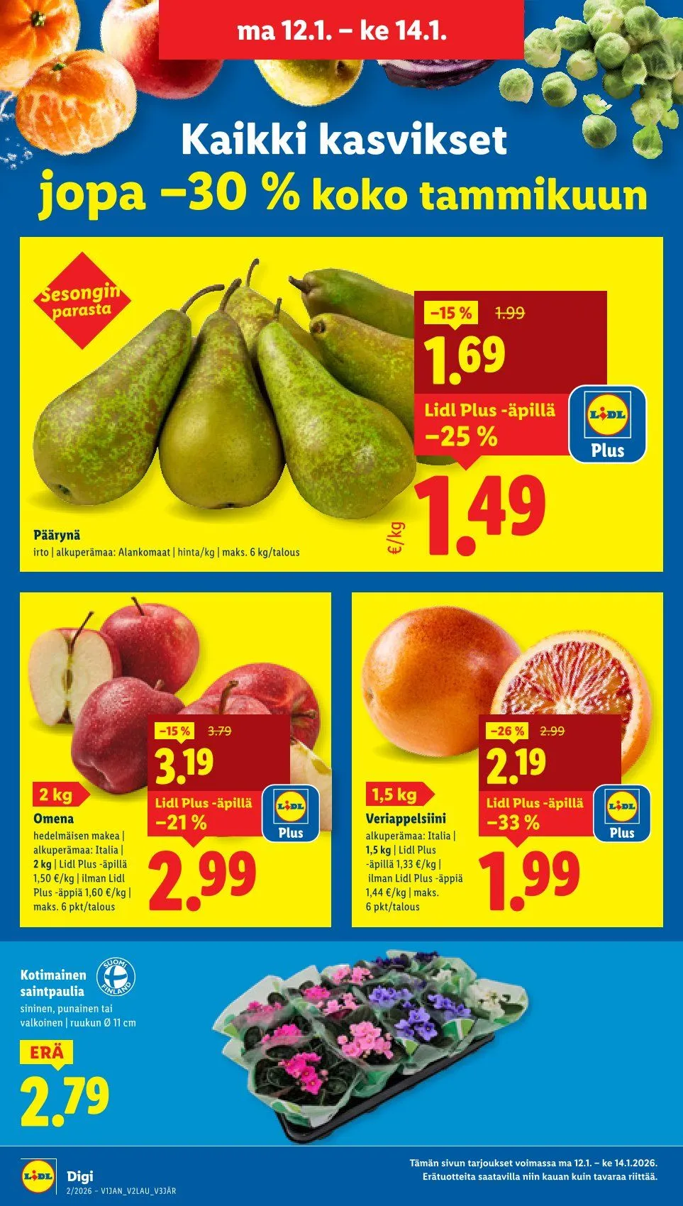 Kaupan Lidl tarjoukset voimassa alkaen 8. tammikuuta - 11. tammikuuta 2026 - Tarjouslehti sivu 19