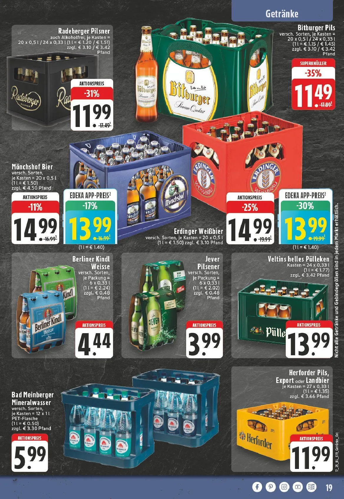 Edeka Prospekt von 21. April bis 26. April 2025 - Prospekt seite 19