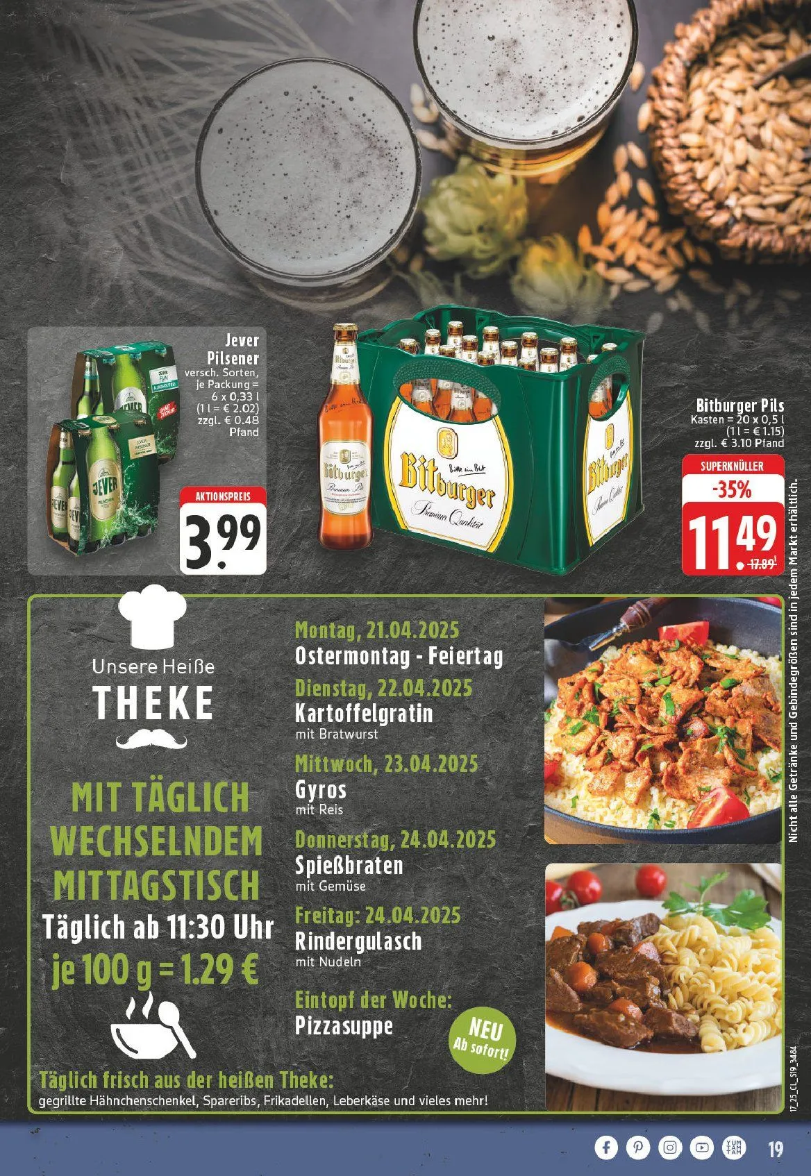 Edeka Prospekt von 21. April bis 26. April 2025 - Prospekt seite 19