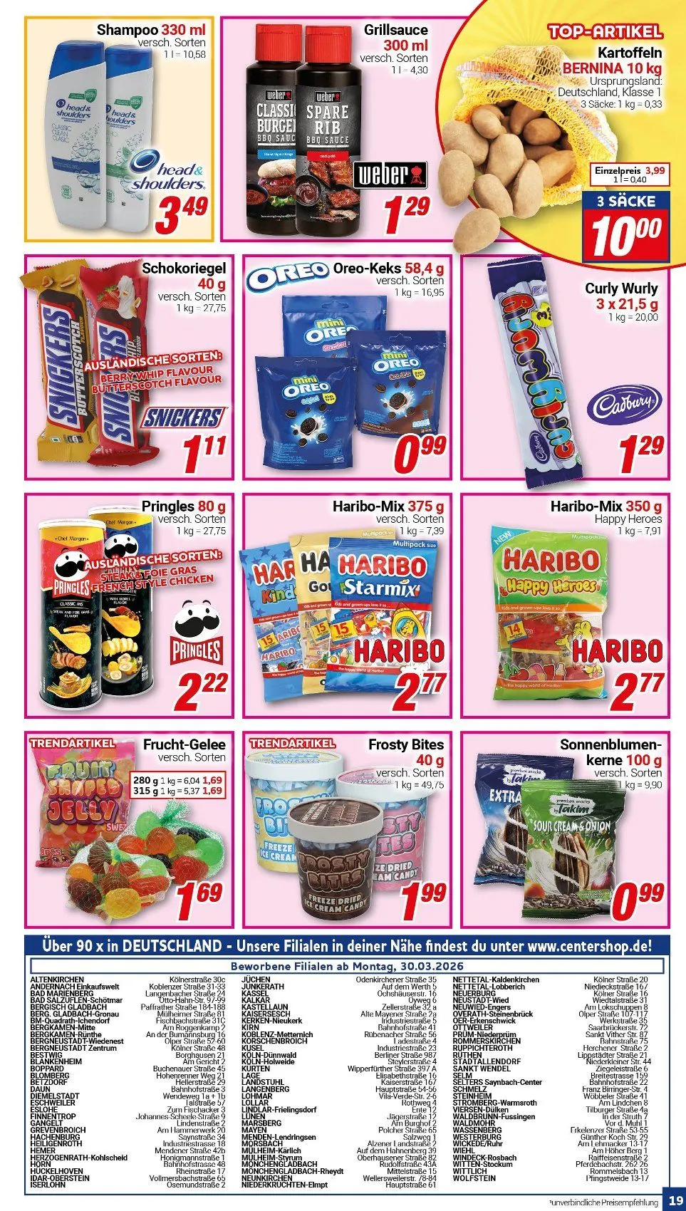 CENTERSHOP Angebote von 30. März bis 4. April 2026 - Prospekt seite 19