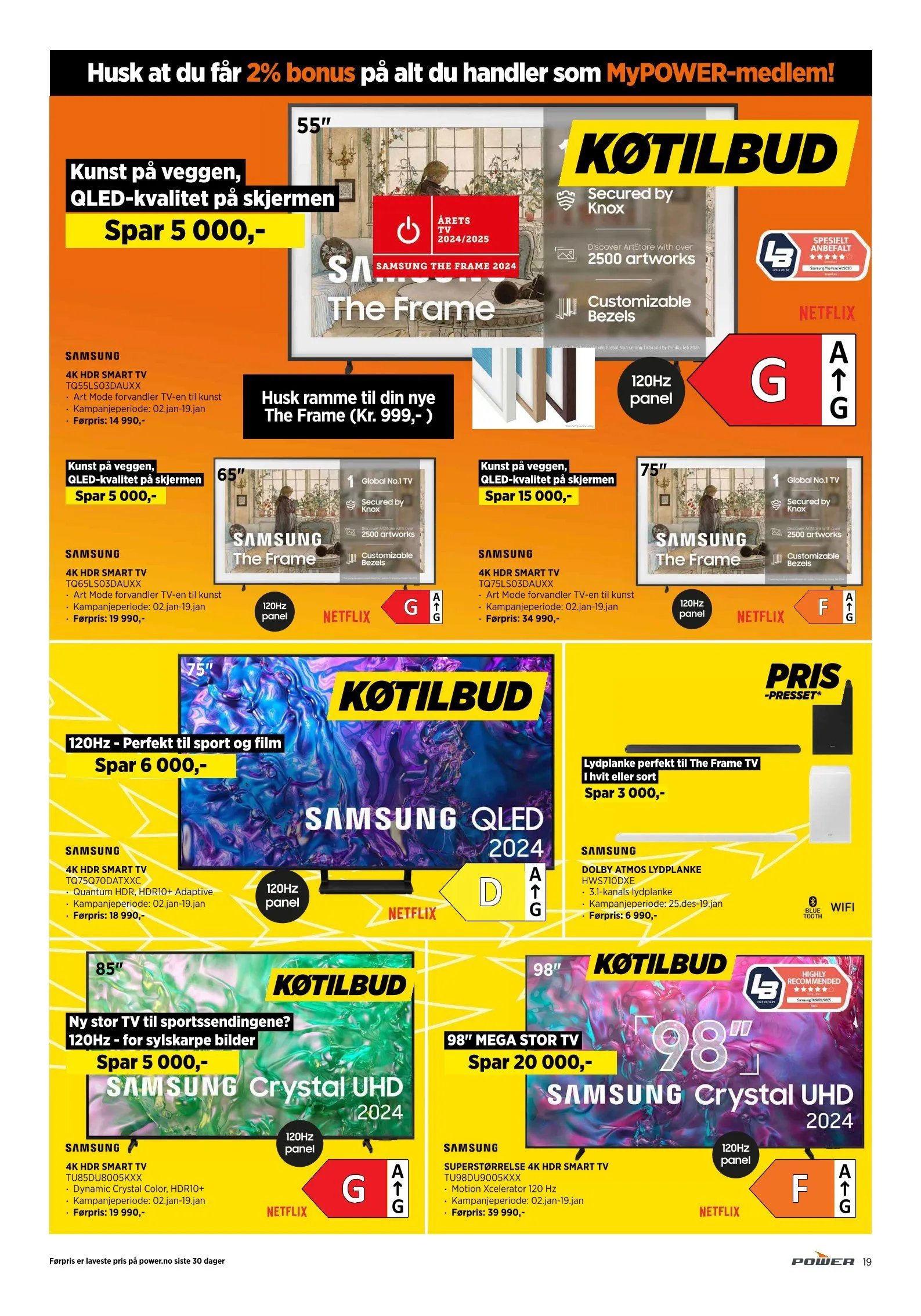 Power Tilbud fra 7. januar til 18. januar 2025 - kundeavisside 19