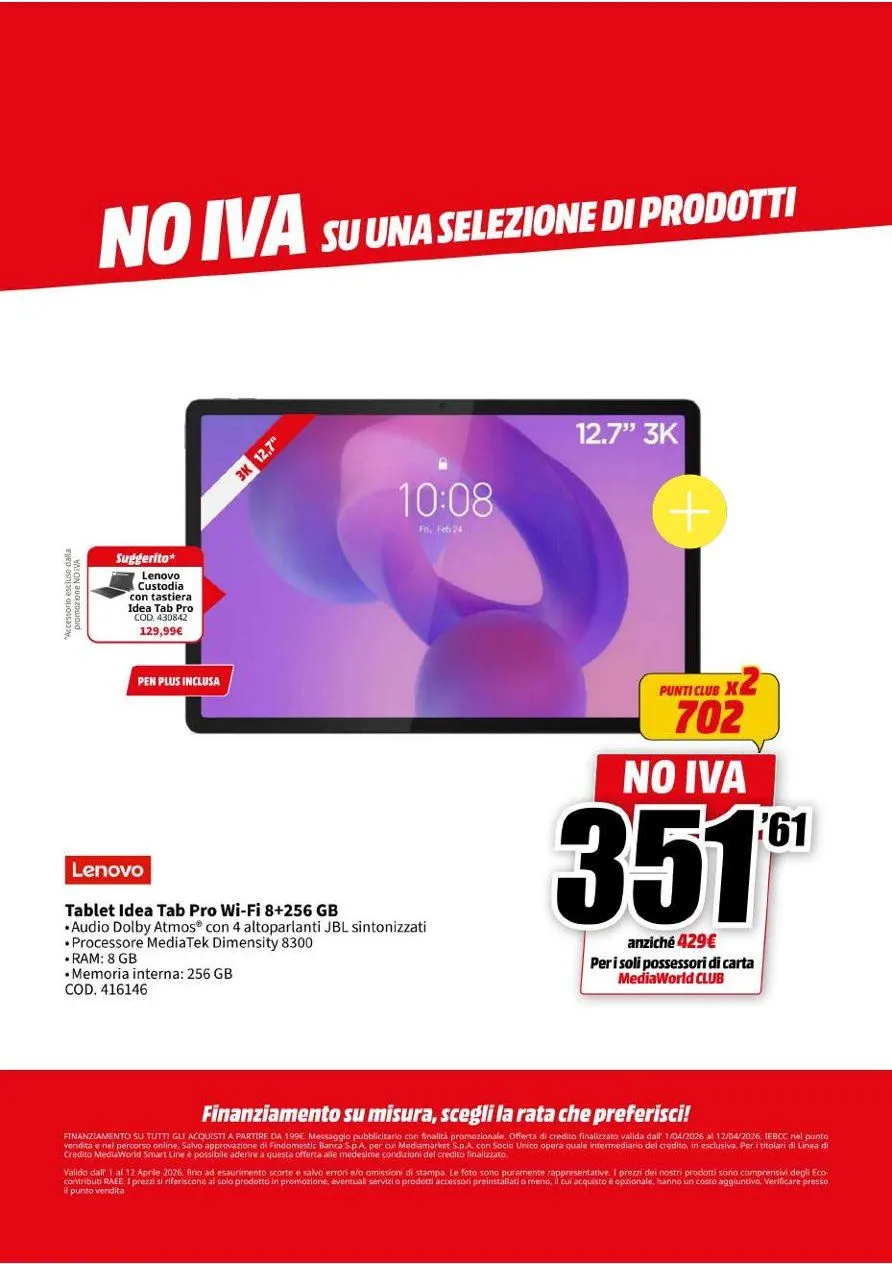 Volantini MEDIAWORLD da 1 aprile a 12 aprile di 2026 - Pagina del volantino 19
