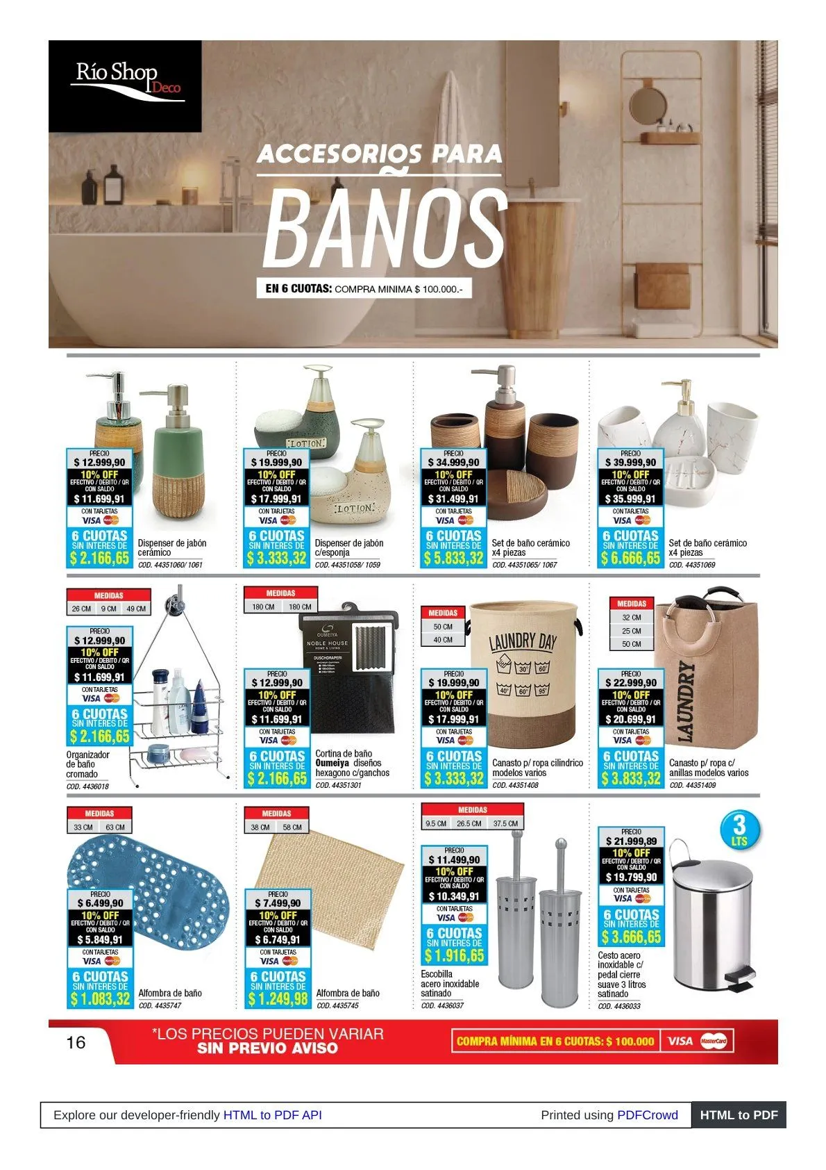 Ofertas de Ofertas Río Shop Deco 30 de marzo al 30 de abril 2026 - Página 16 del catálogo