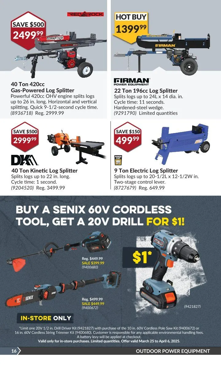 Princess Auto Sales from March 25 to April 6 2025 - flyer page 18