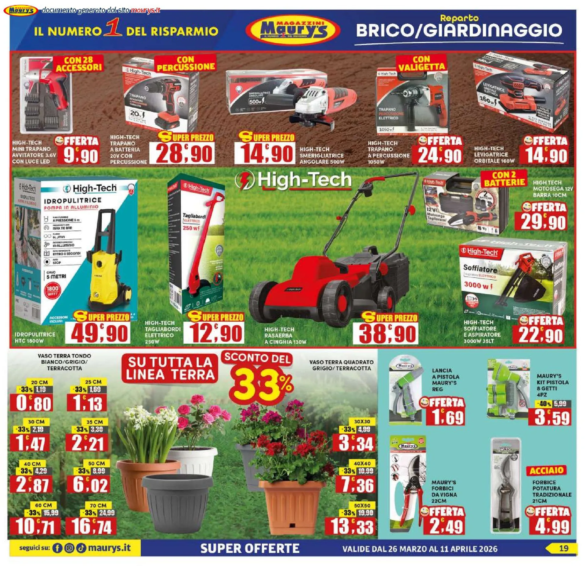 Maury's Volantino da 30 marzo a 6 aprile di 2026 - Pagina del volantino 19