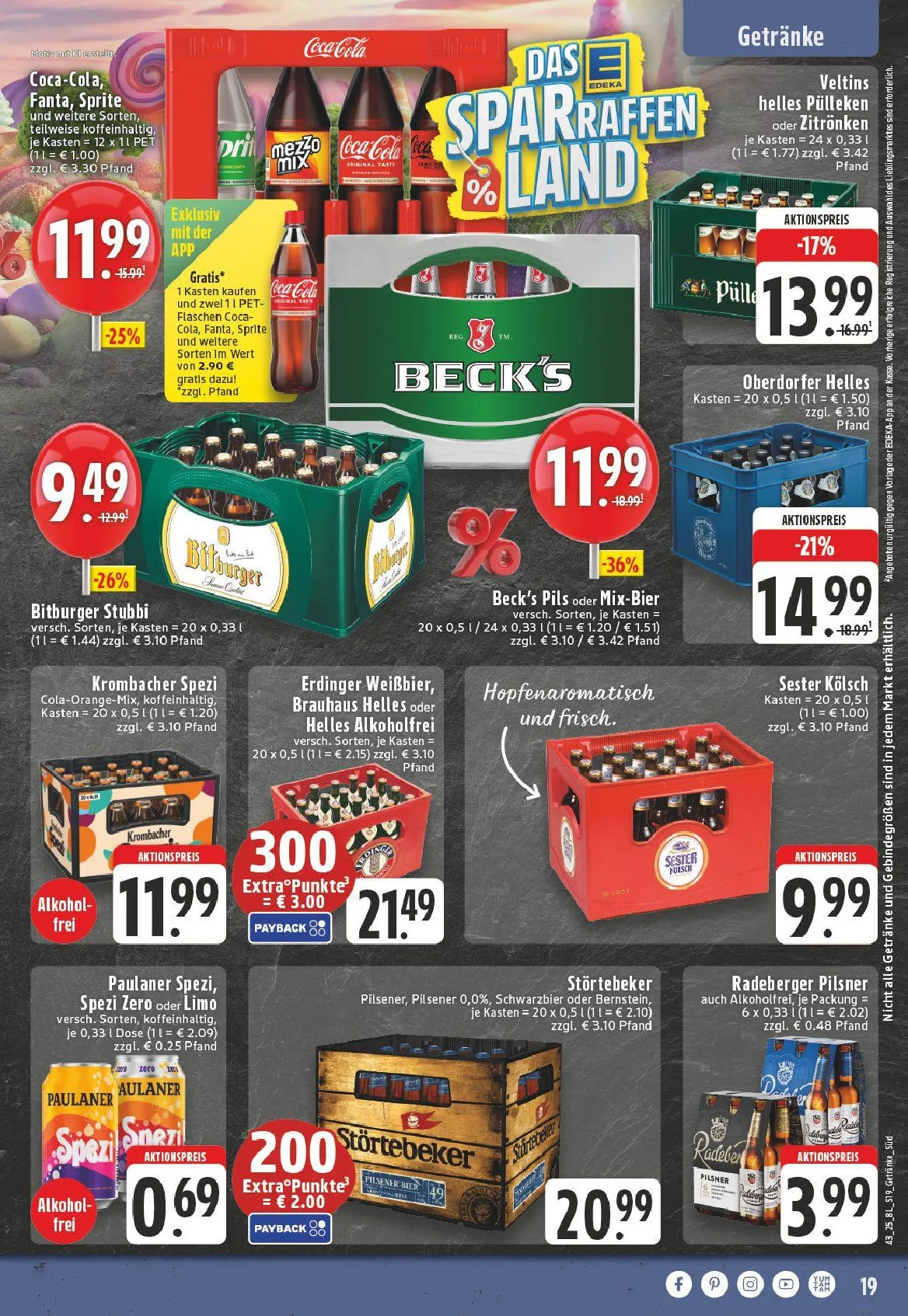 Edeka Angebote von 18. Oktober bis 25. Oktober 2025 - Prospekt seite 19