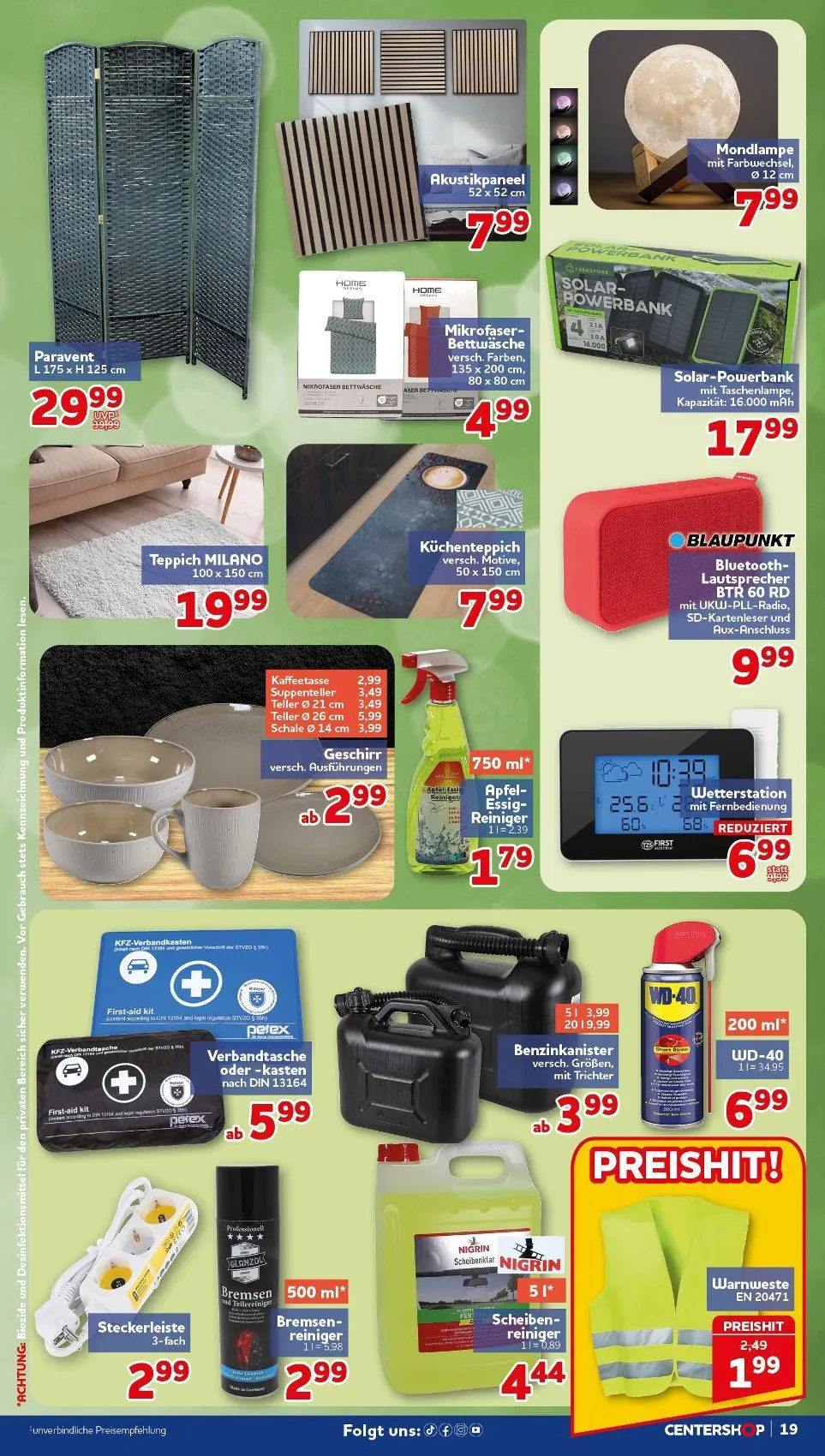 CENTERSHOP Angebote von 18. Mai bis 23. Mai 2026 - Prospekt seite 19
