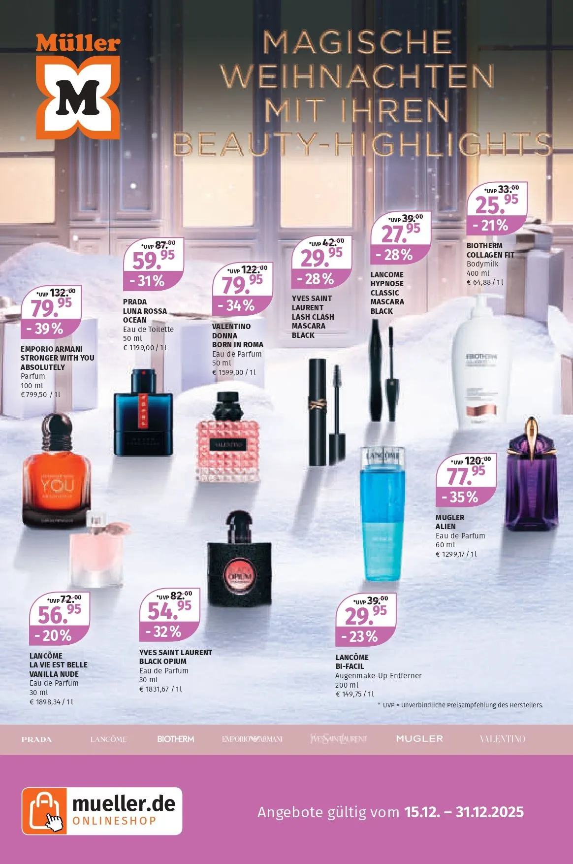 Müller Angebote von 15. Dezember bis 31. Dezember 2025 - Prospekt seite 18